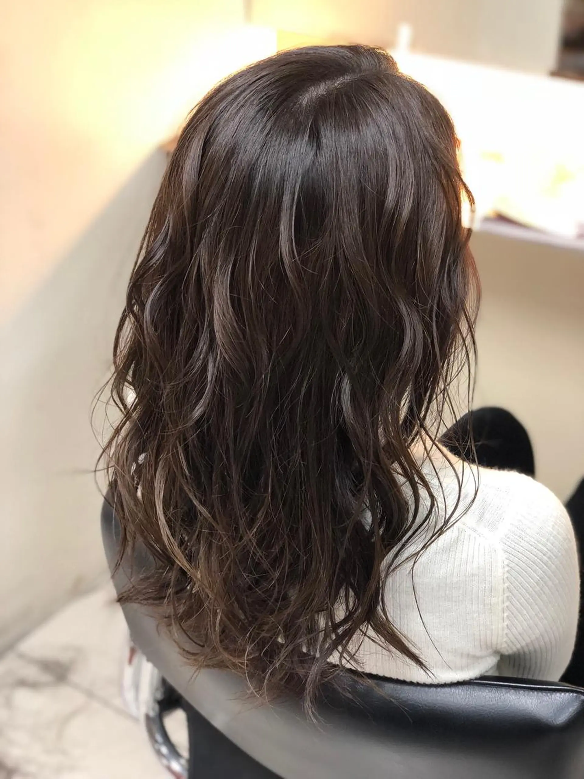 ロング カラー パーマ 髪質改善カラー🎗️ 滝沢純のヘアスタイル