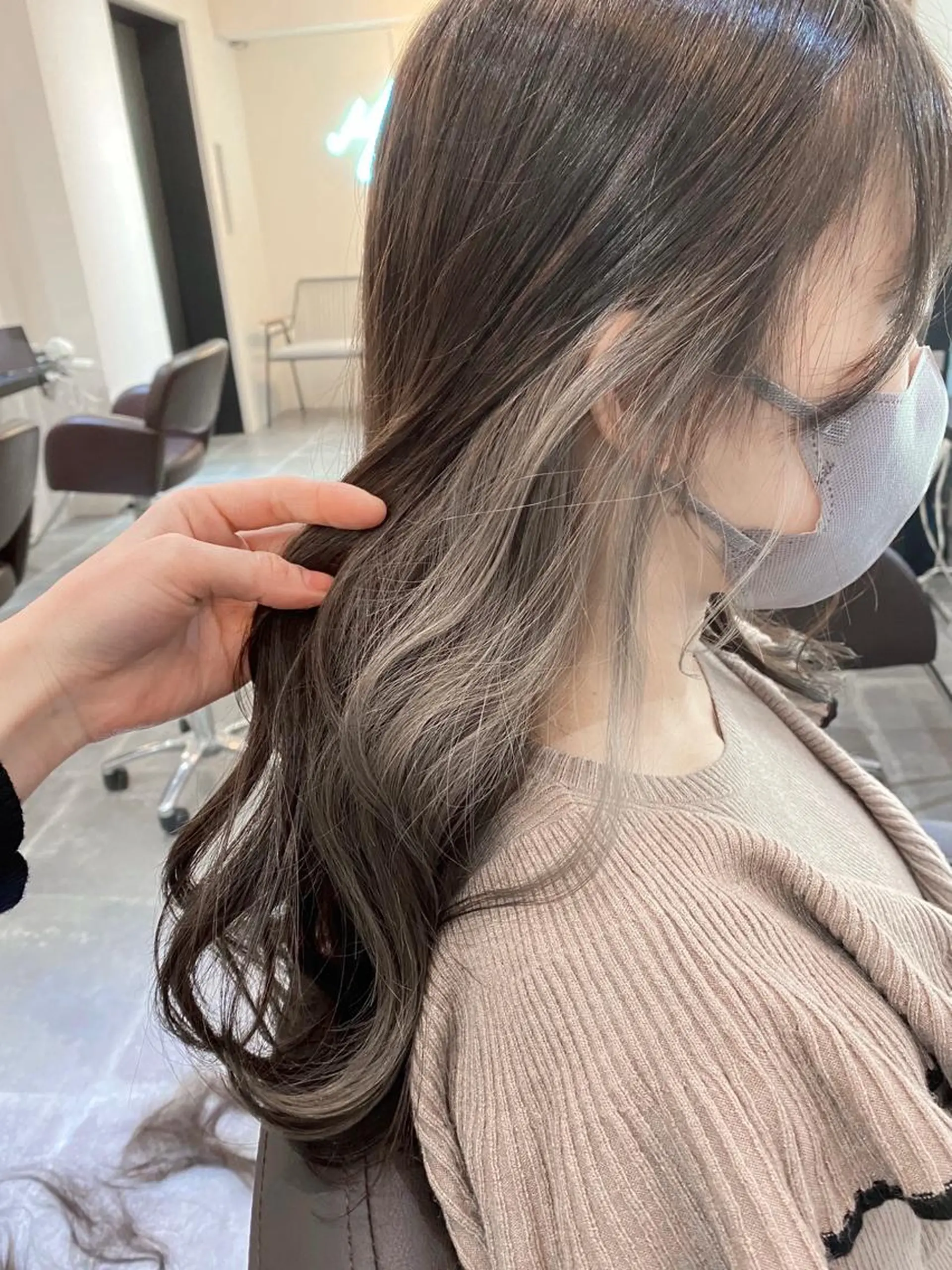 ロング カラー パーマ ヘアアレンジ メンズ キッズ ショートボブ メンズブリーチ ブリーチ ケアブリーチ ダブルカラー ヘアカラー 艶ピンク*ヘアセット 🌙shioriのヘアスタイル