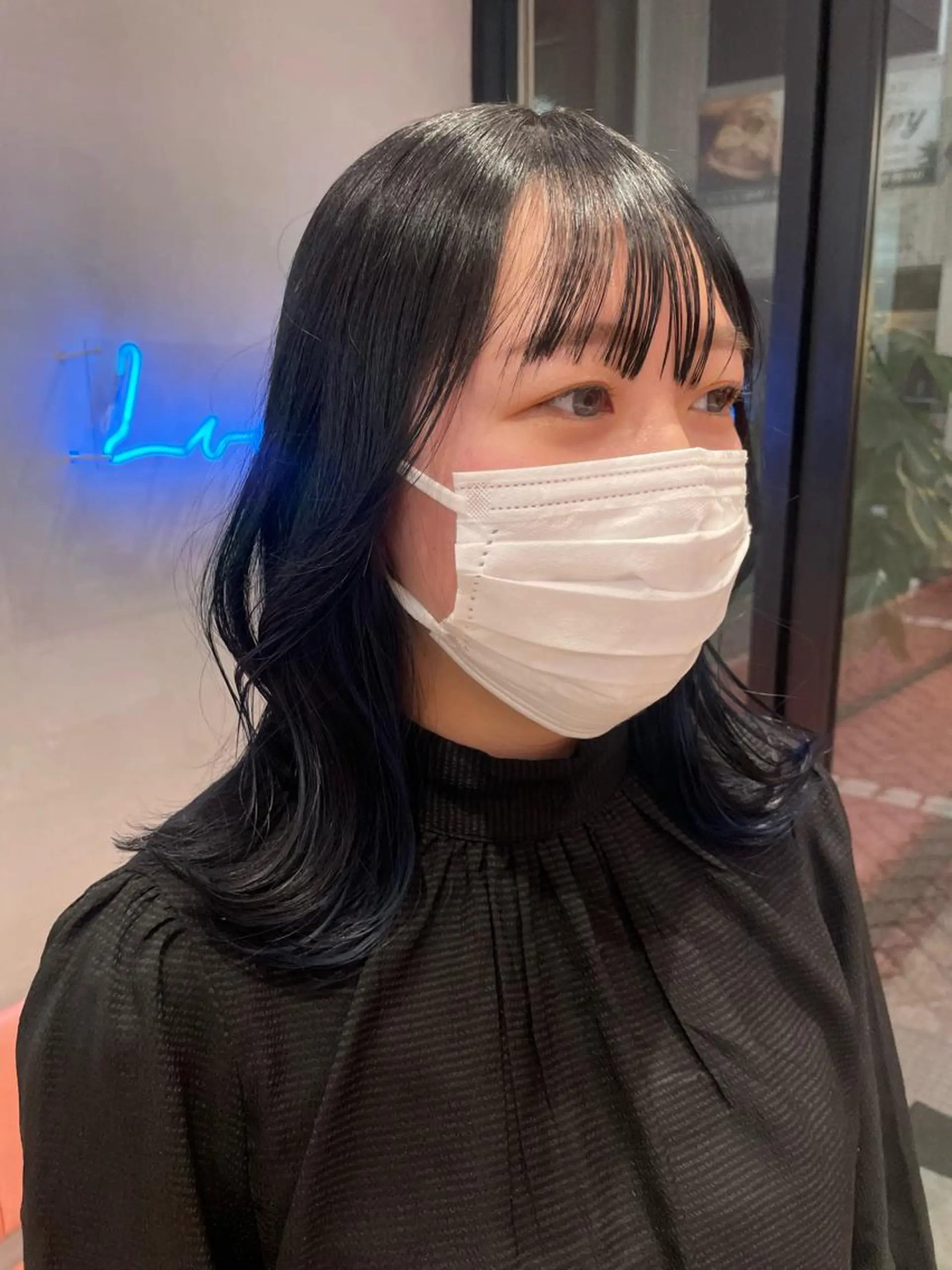 ミディアム Misaki /ボブ/縮毛矯正のヘアスタイル