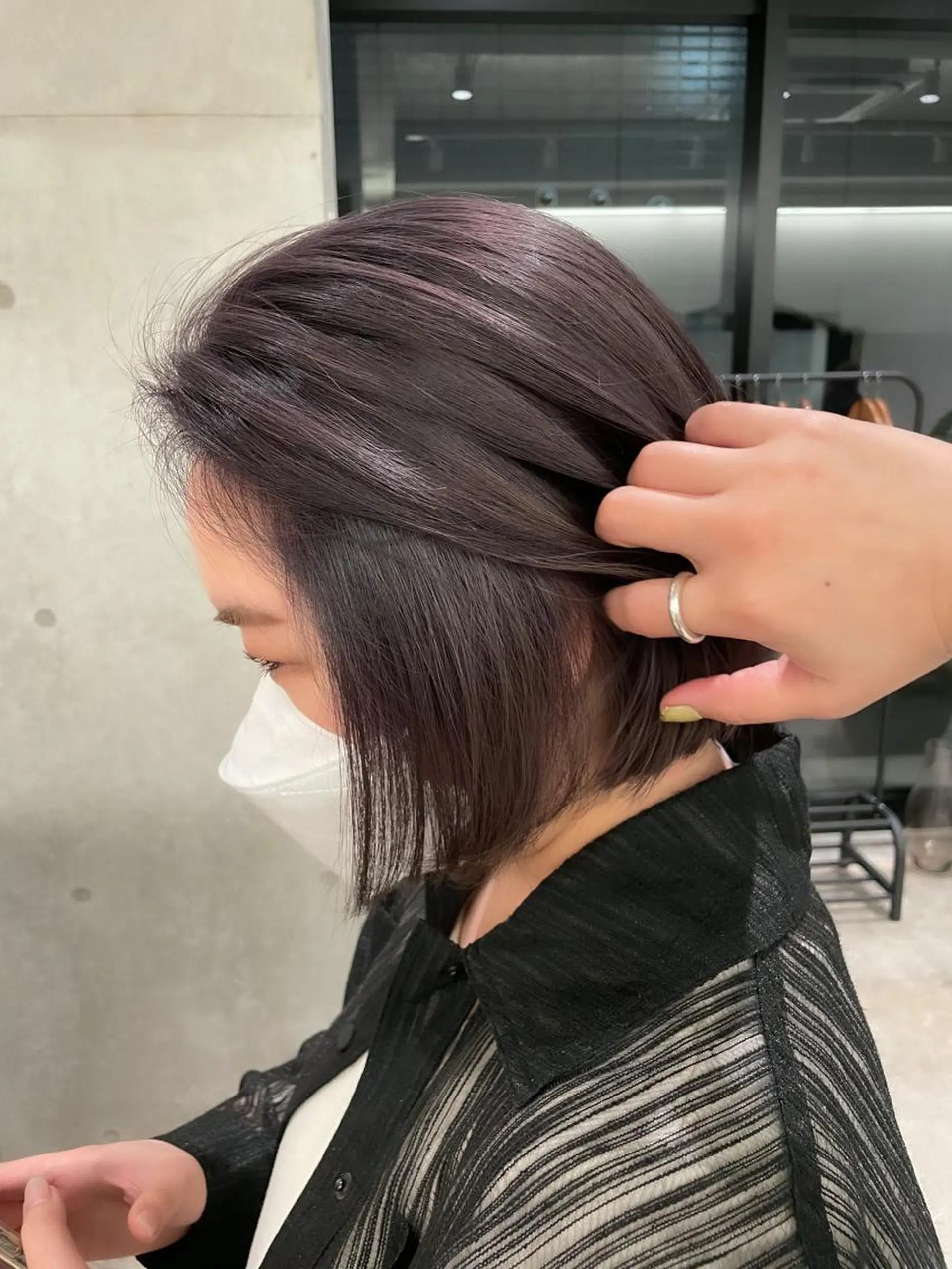 ショート カラー ヘアアレンジ ミニボブ/ブリーチ 🌈MISATOのヘアスタイル