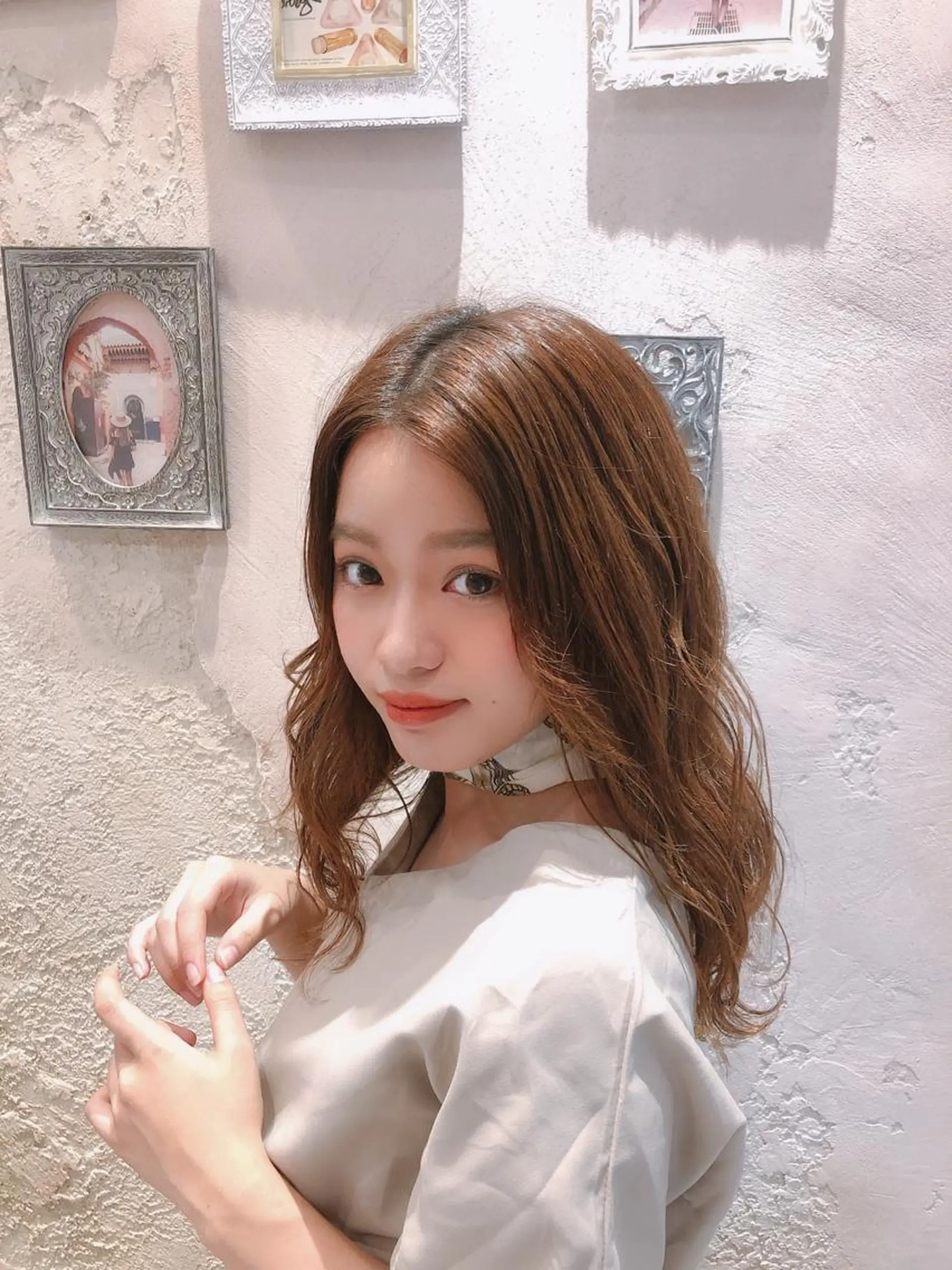 ミディアム カット ヘアカラー トリートメント 代表山口ひな 髪質改善のプロのヘアスタイル