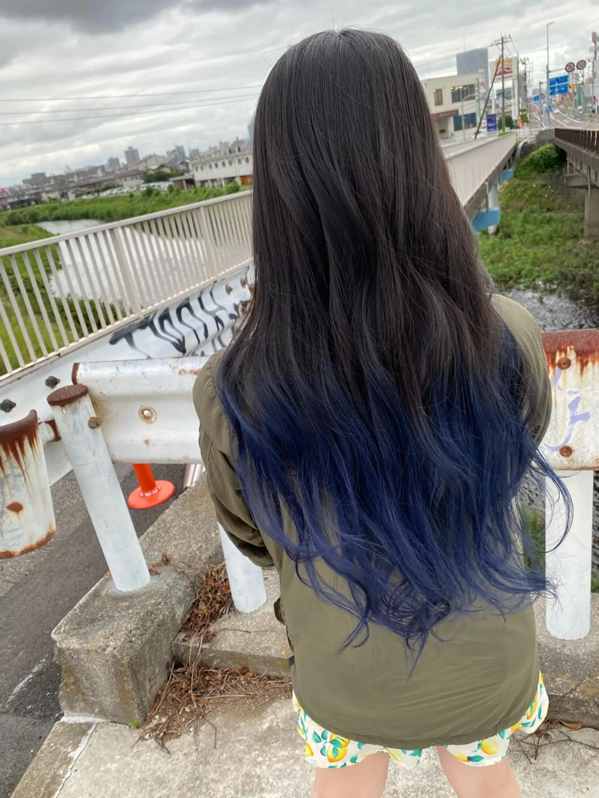 ロング カット ヘアカラー トリートメント 粕川 達哉のヘアスタイル