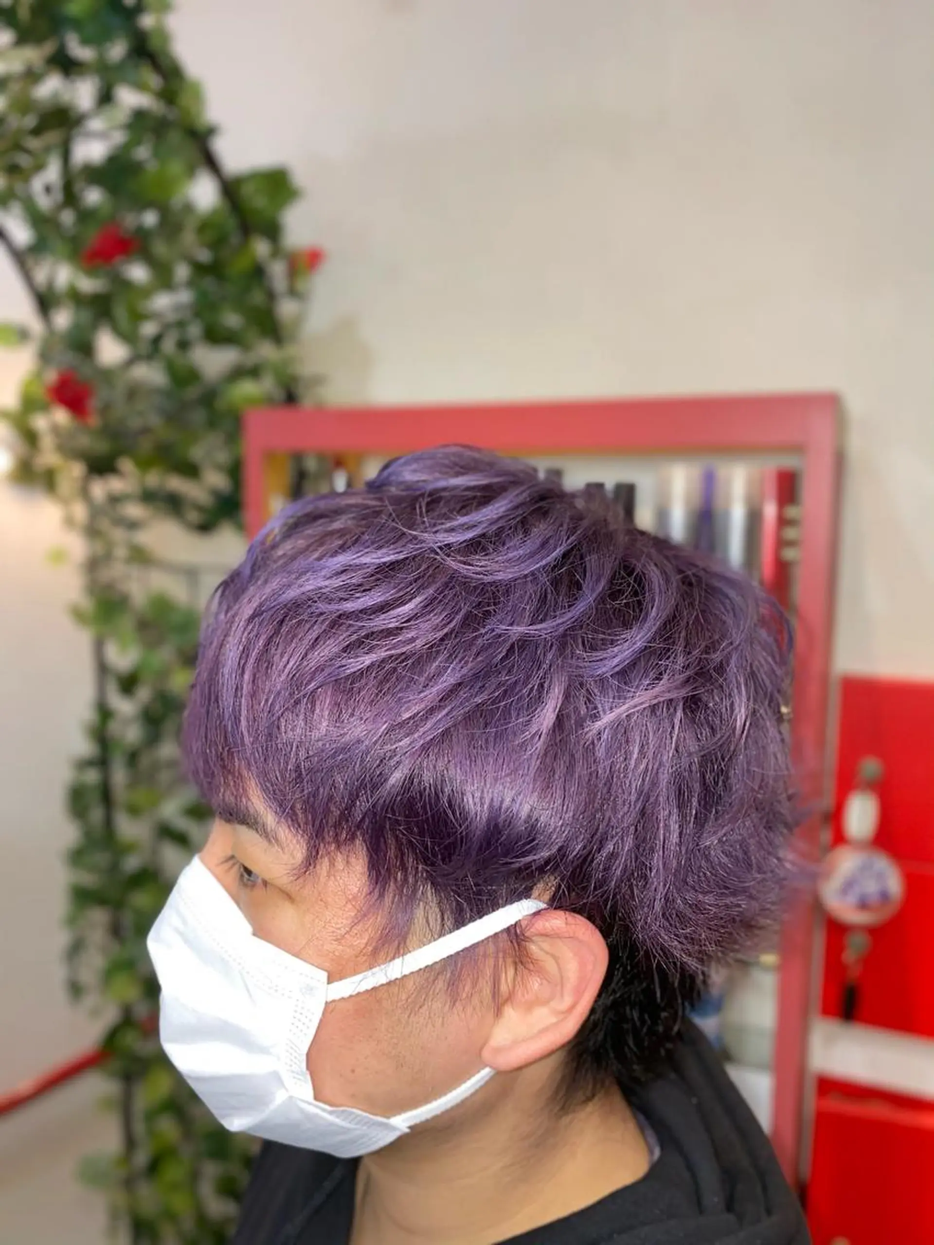 メンズ ヘアカラー ゆぴ☾‪/推しカラー /ハイトーンのヘアスタイル