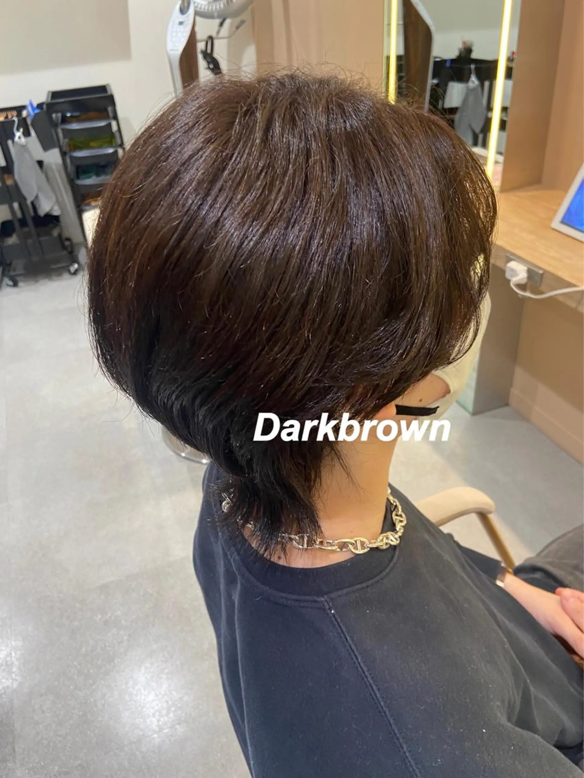 カラー メンズ ブラウンカラー ダークブラウン ヘアカラー トリートメント プルエクステ/インナ ーカラー🦊はるなのヘアスタイル