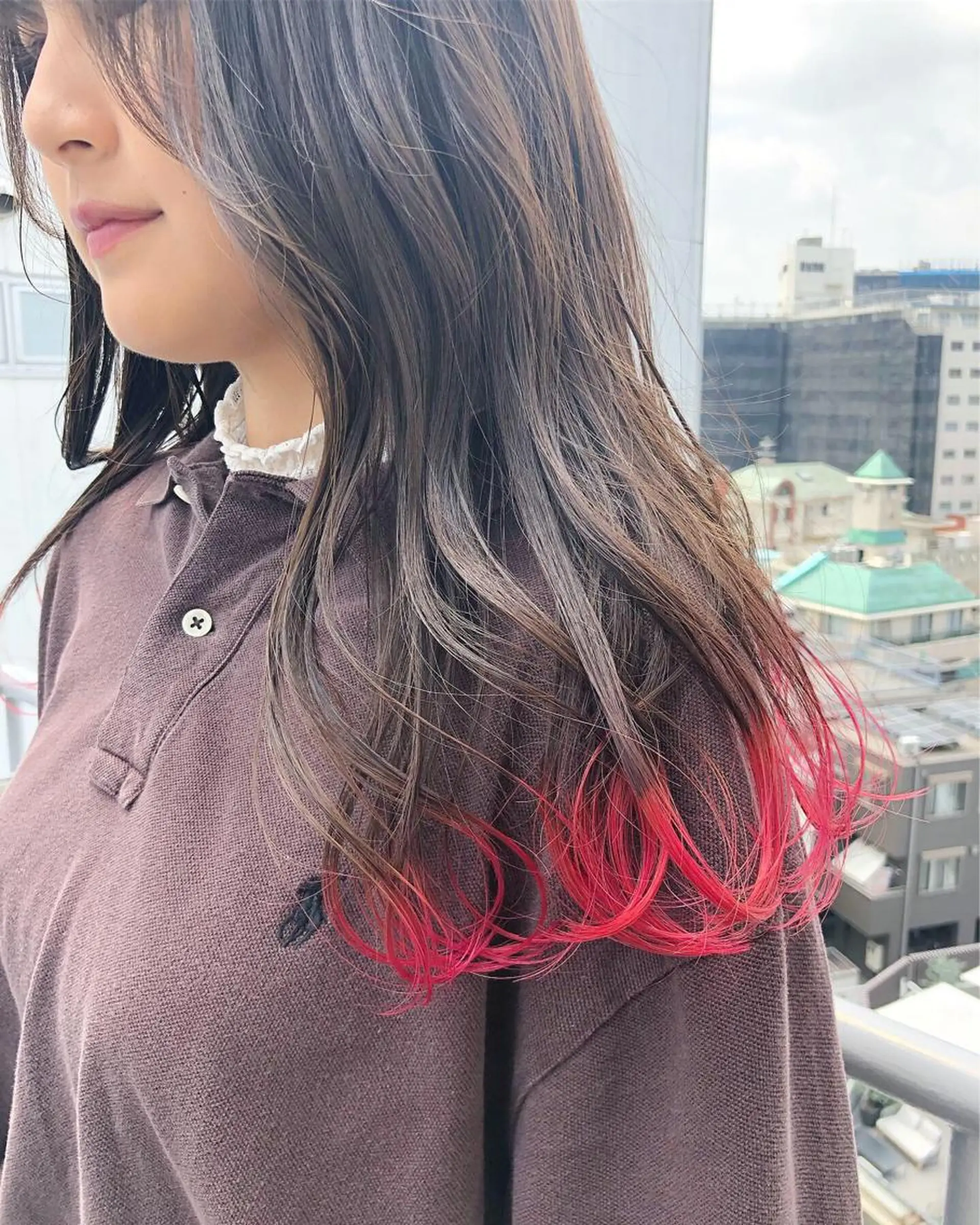 ロング カラー ヘアアレンジ 【池袋/スパイキー ショート】ⓝⓘⓜⓤのヘアスタイル