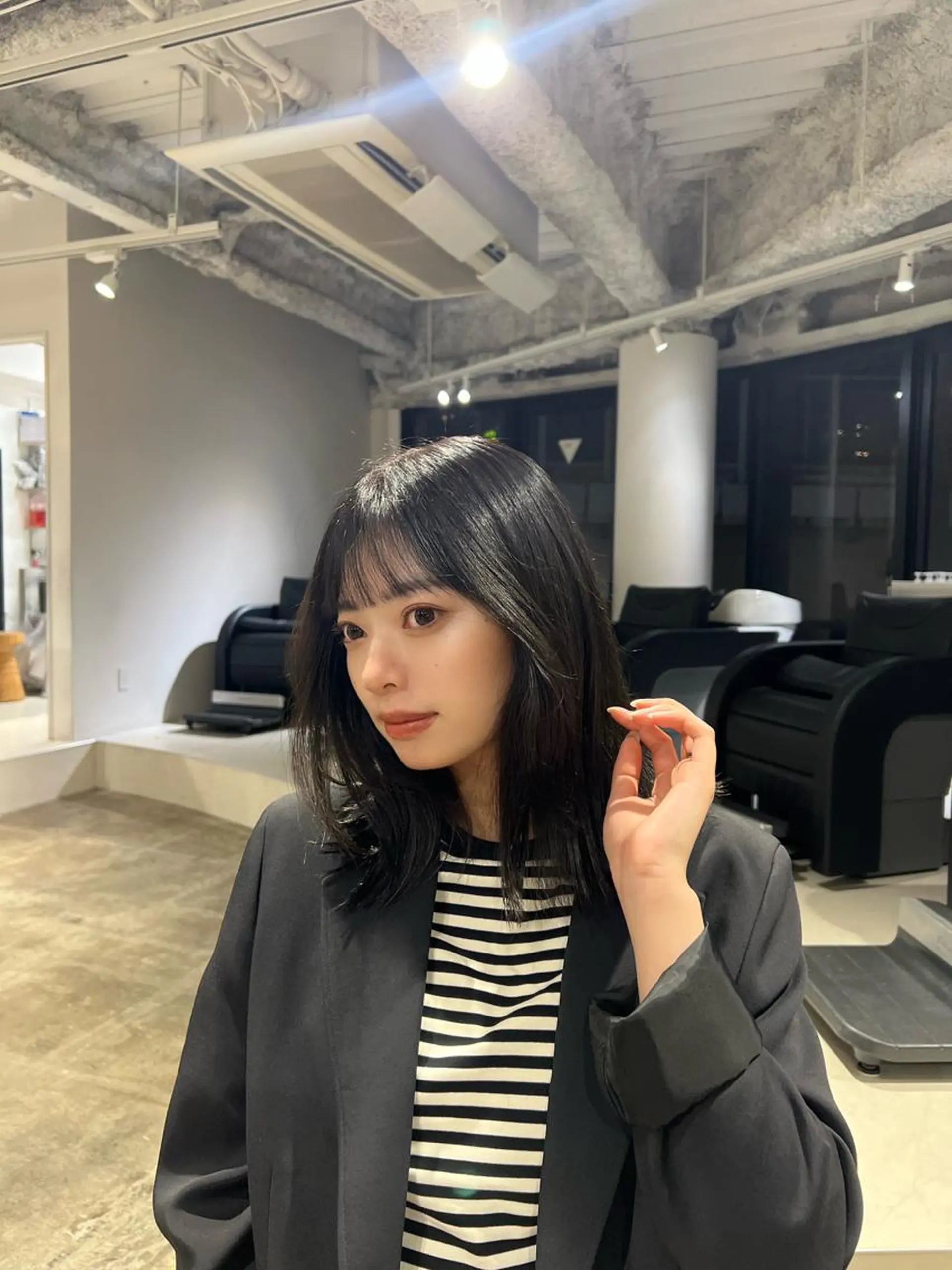 ミディアム 店長/レイヤーカット /大東悠生のヘアスタイル