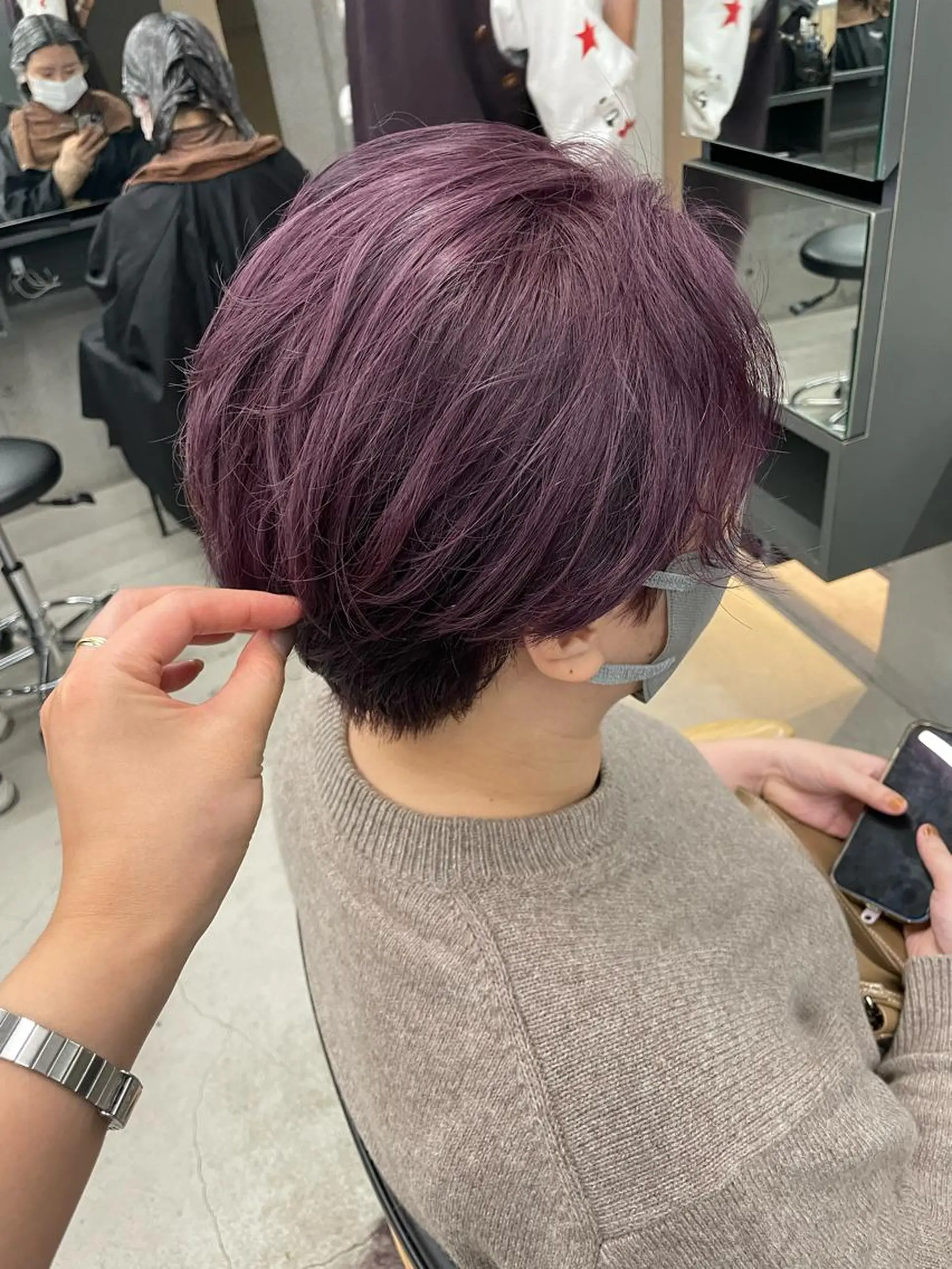 ショート カラー カット ヘアカラー トリートメント 佐伯 和佳のヘアスタイル