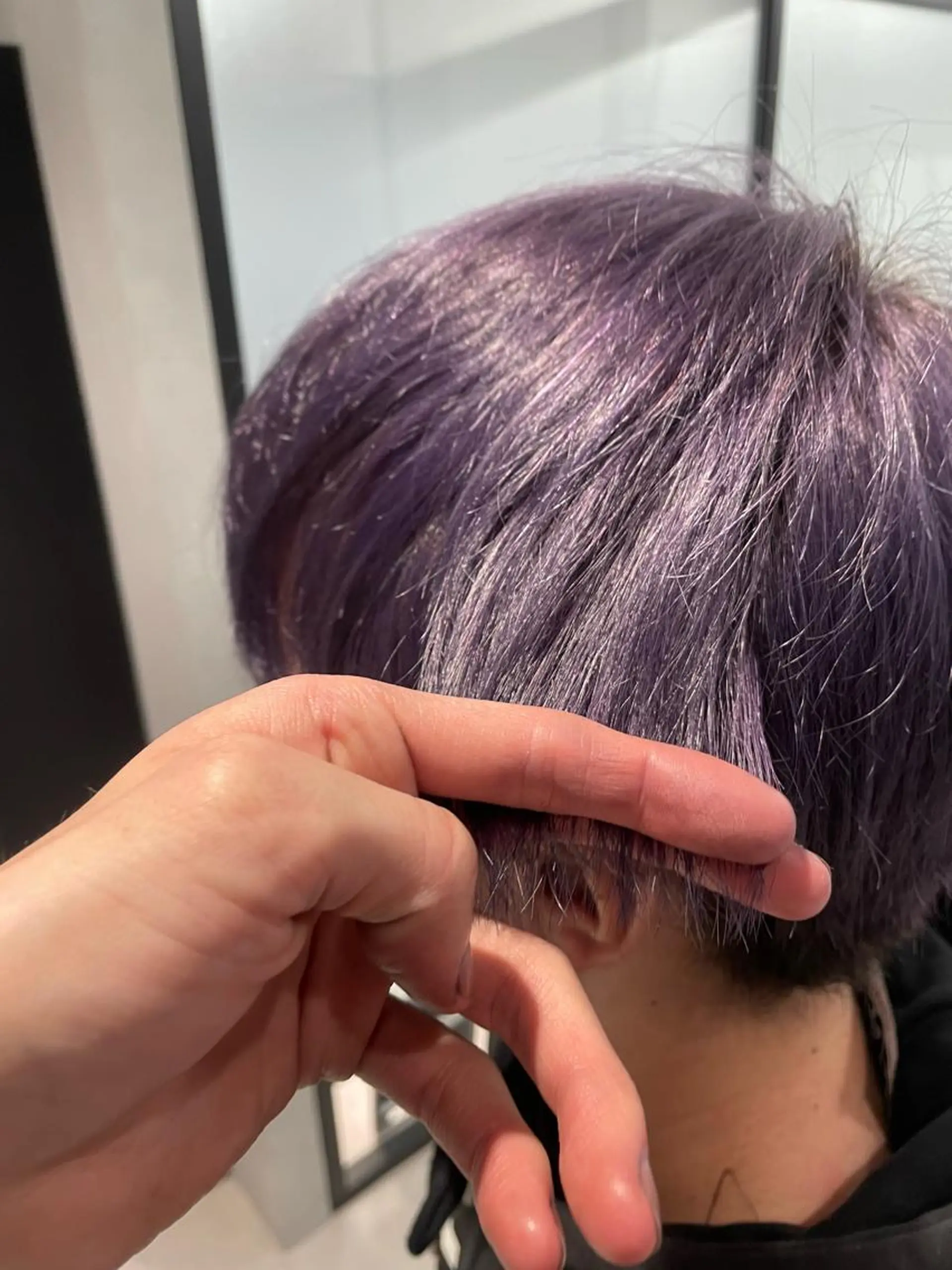 カラー メンズ ブロンド 🐺ウルフ/レイヤー カット/高嶋湧大のヘアスタイル