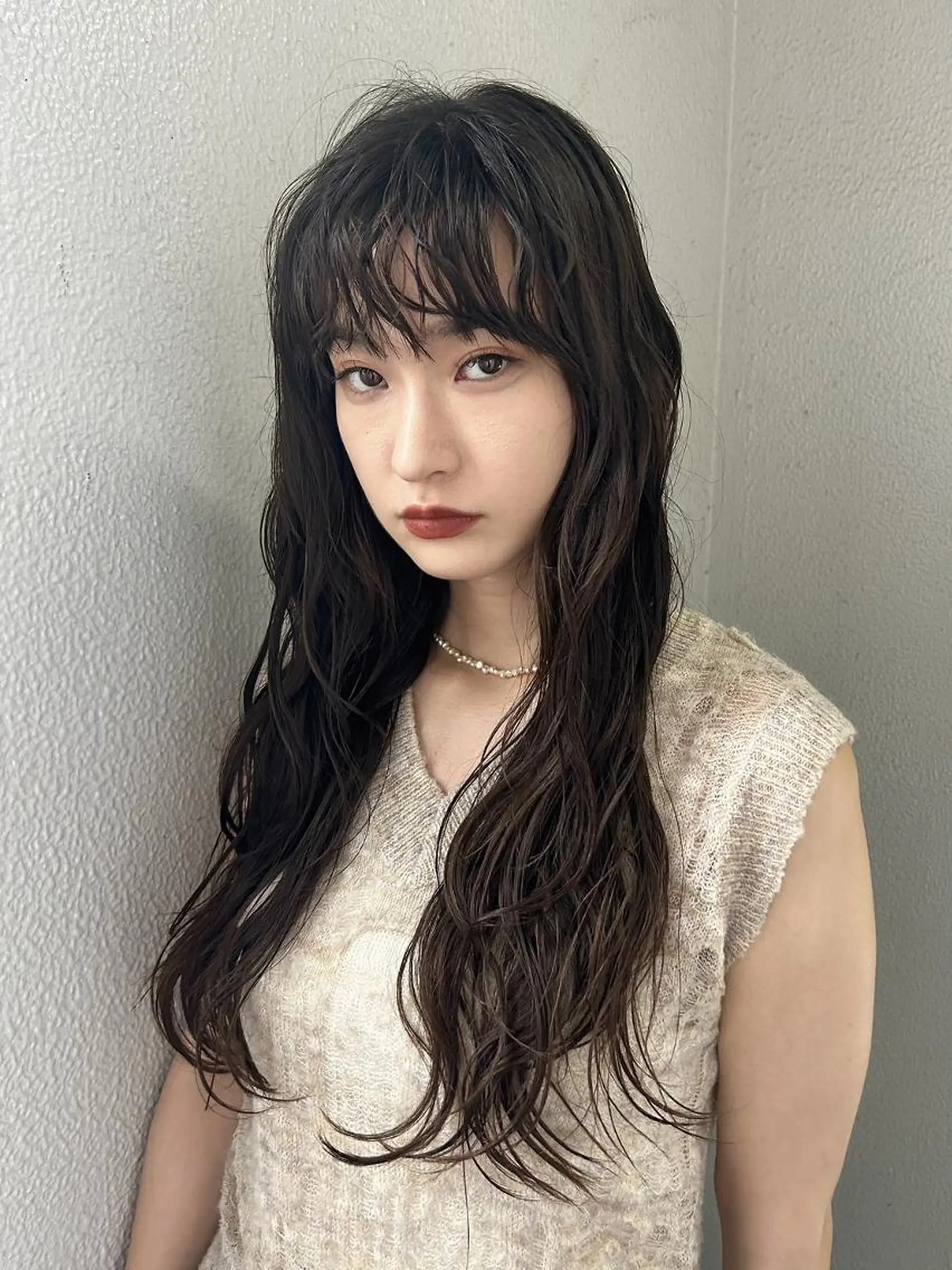 ロング パーマ カット パーマ トリートメント 🌼U24 ヘアデザインラボのヘアスタイル