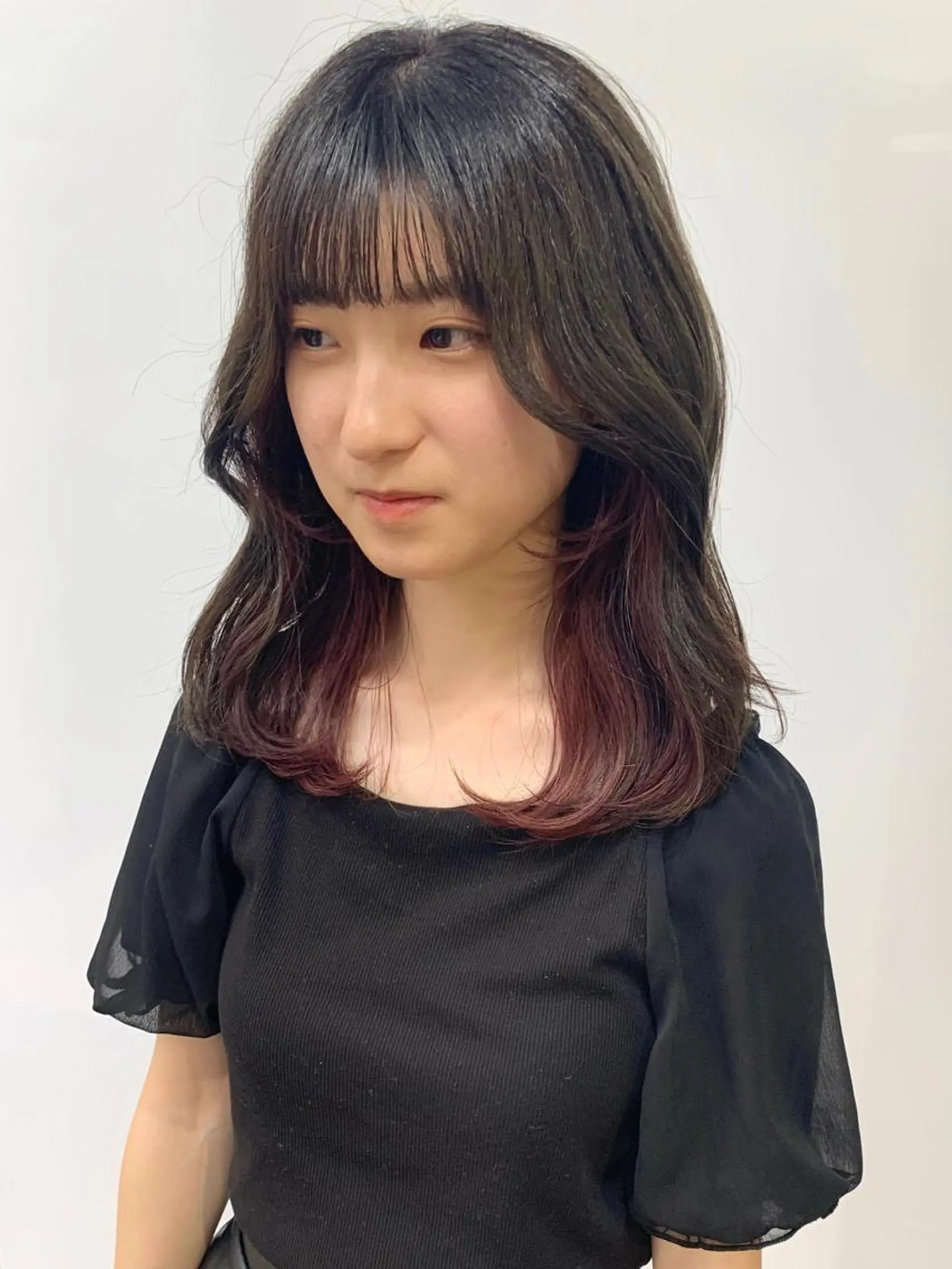ミディアム カラー ヘアカラー トリートメント 🎀taro ブリーチなしカラーのヘアスタイル