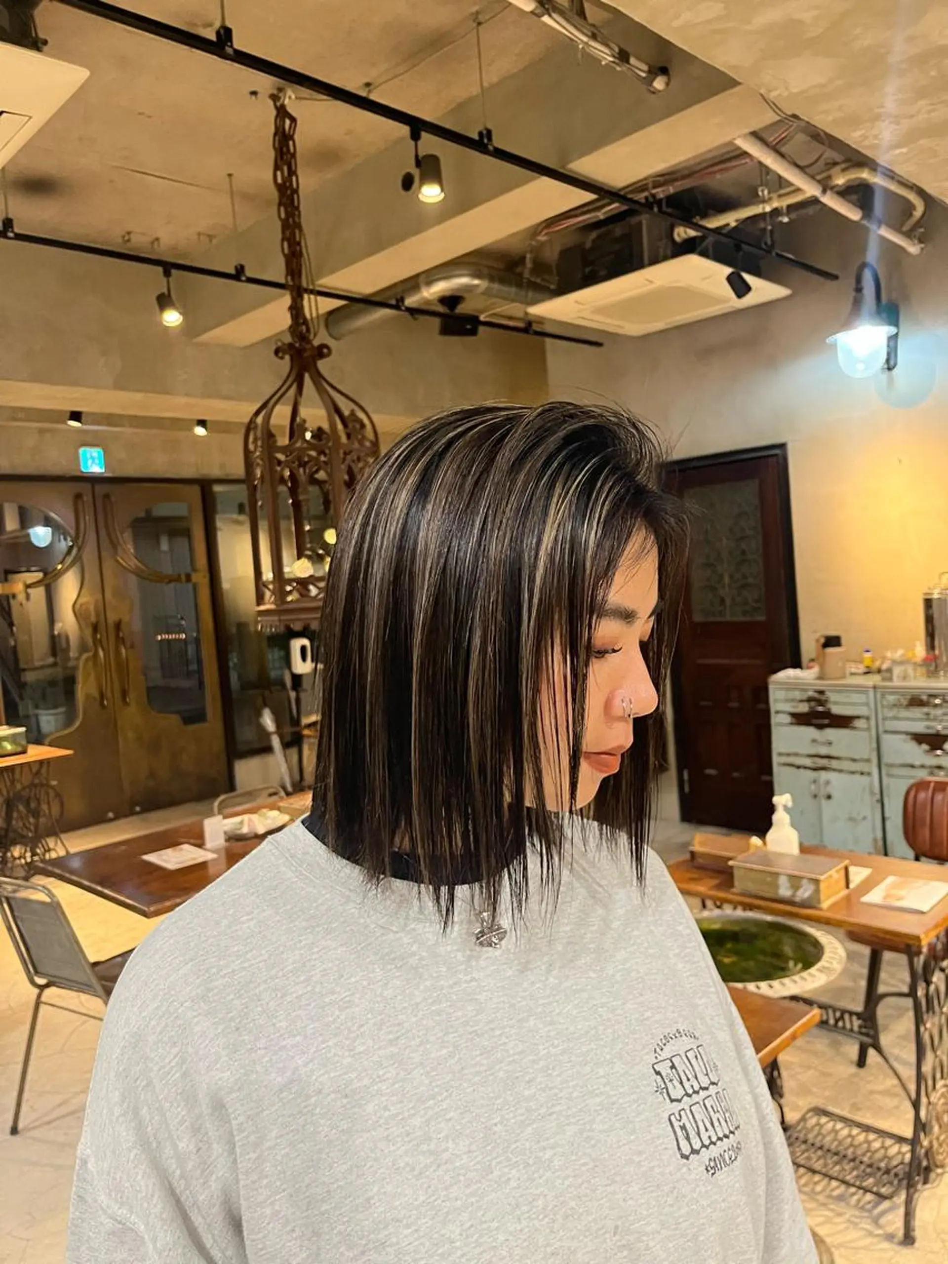 ミディアム カラー ハイライトカラー ハイライト カット ヘアカラー トリートメント DX所属・✨メンズスタイル✨ Daiのヘアスタイル