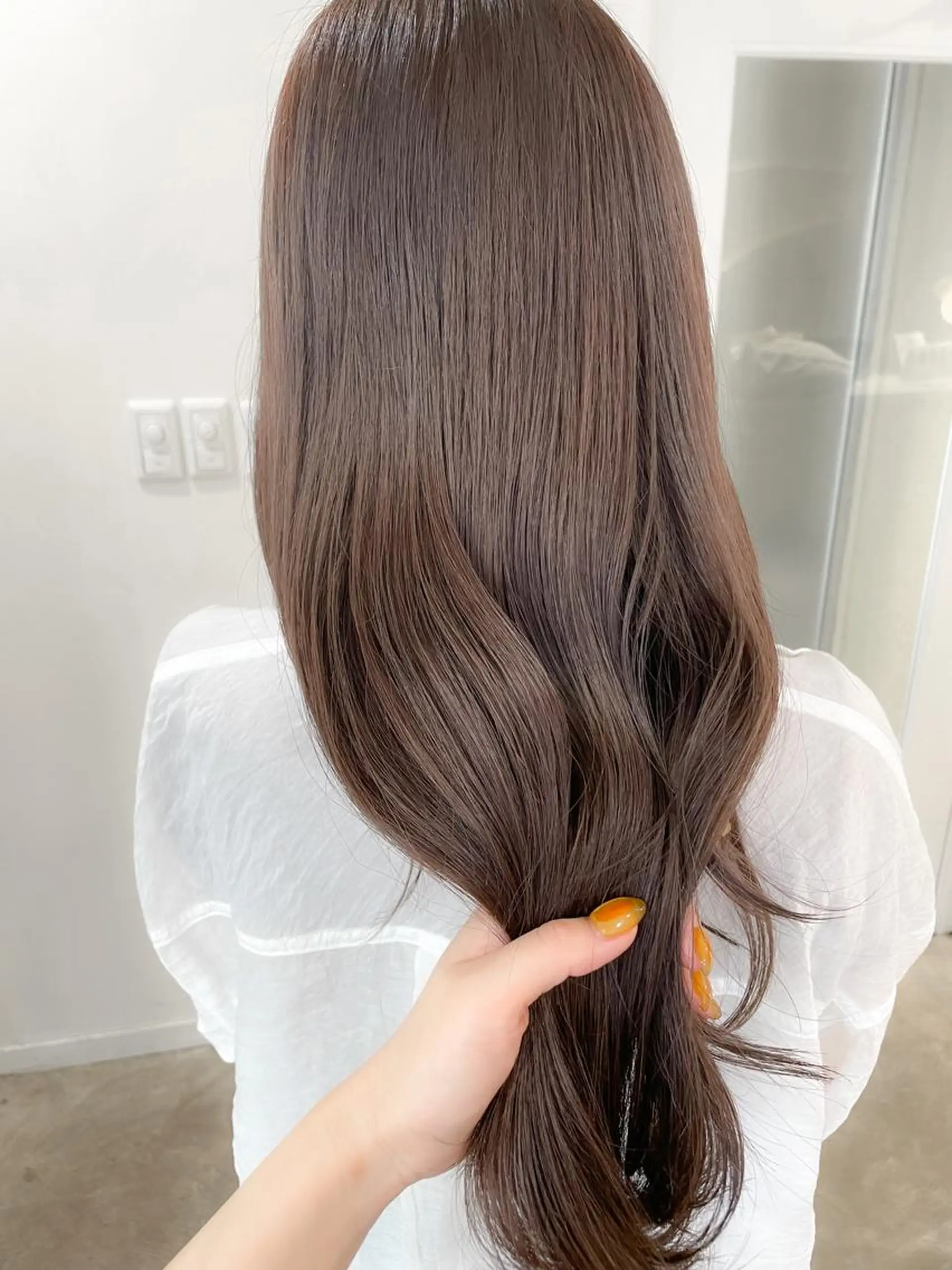 ロング カラー ブリーチ ケアブリーチ ダブルカラー ハイライトカラー イルミナカラー カット ヘアカラー ミディアム/顔周り/ ベージュ🌼mayuのヘアスタイル