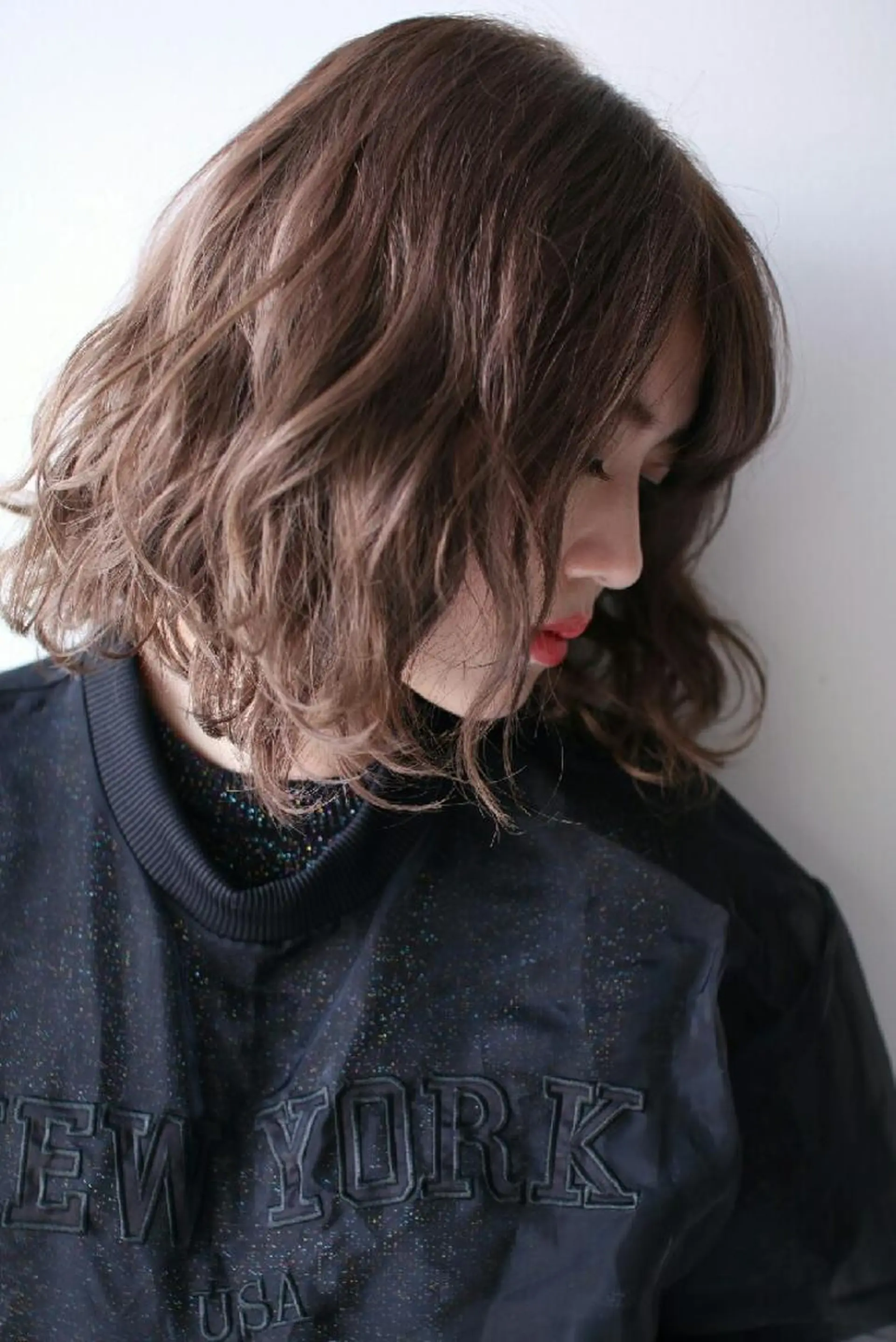 ミディアム カラー 堀内 翔のヘアスタイル