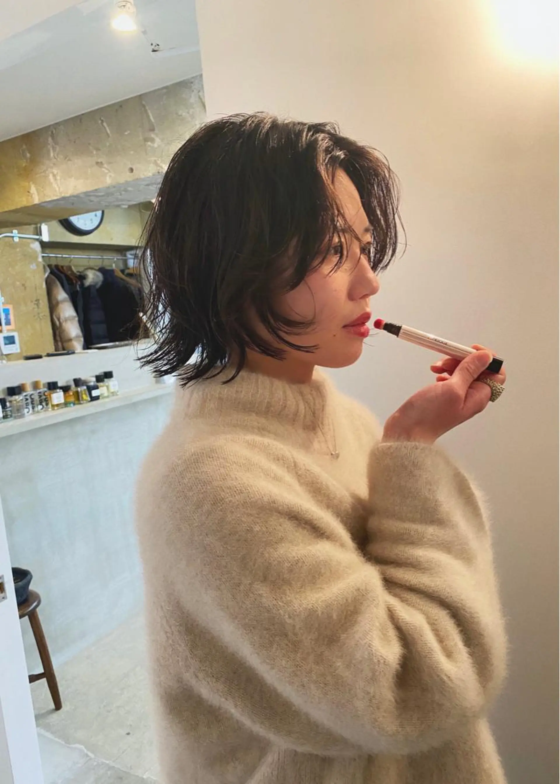 ミディアム カット ヘアカラー GATTACA所属・KEI gattacaのヘアスタイル