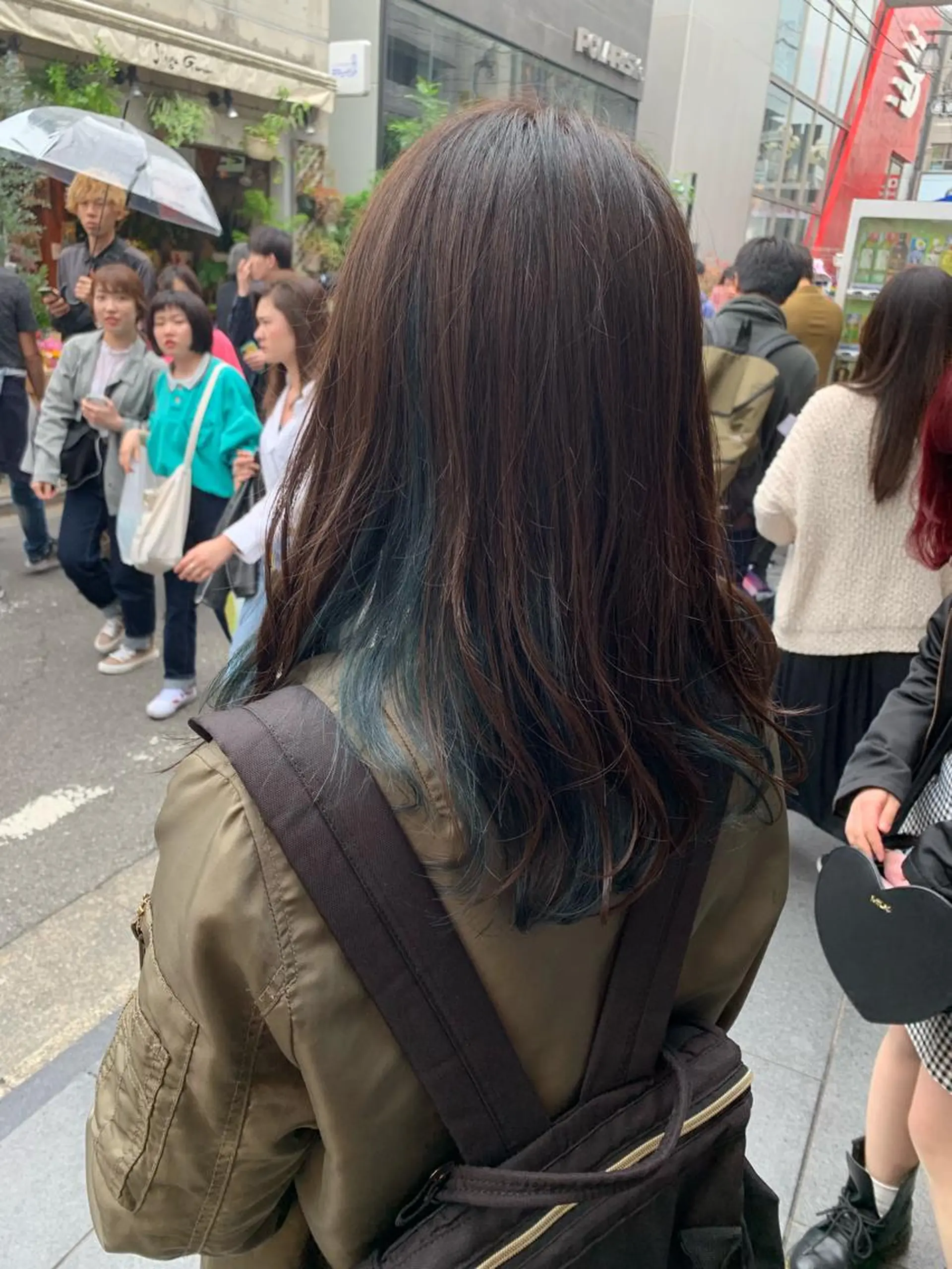 ミディアム カラー ピンクベージュ/新潟 万代/高橋桃葉🍑のヘアスタイル