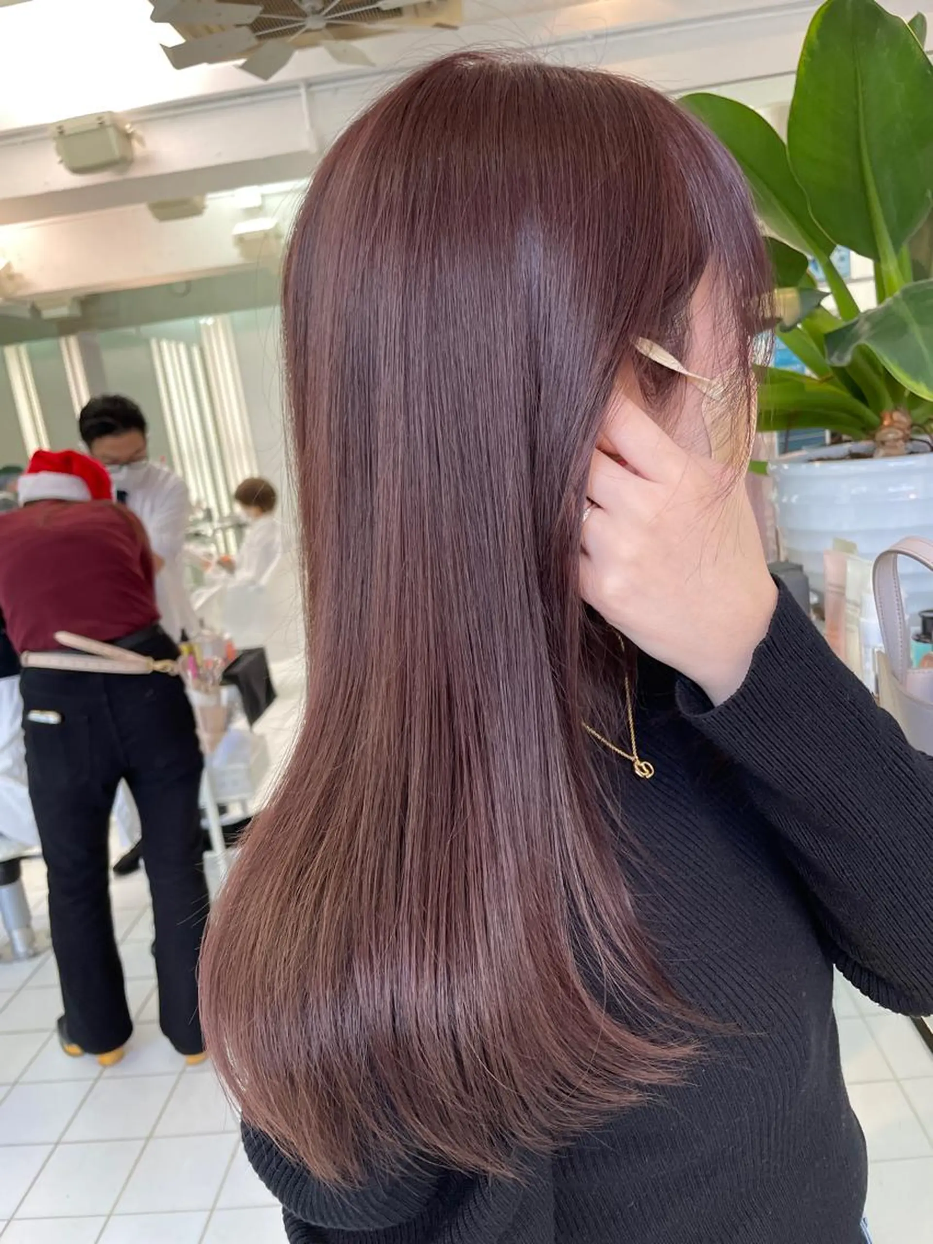 ロング カラー イルミナカラー トリートメント HEADS ex所属・HEADS ex市川 ママ美容師ARISAのヘアスタイル