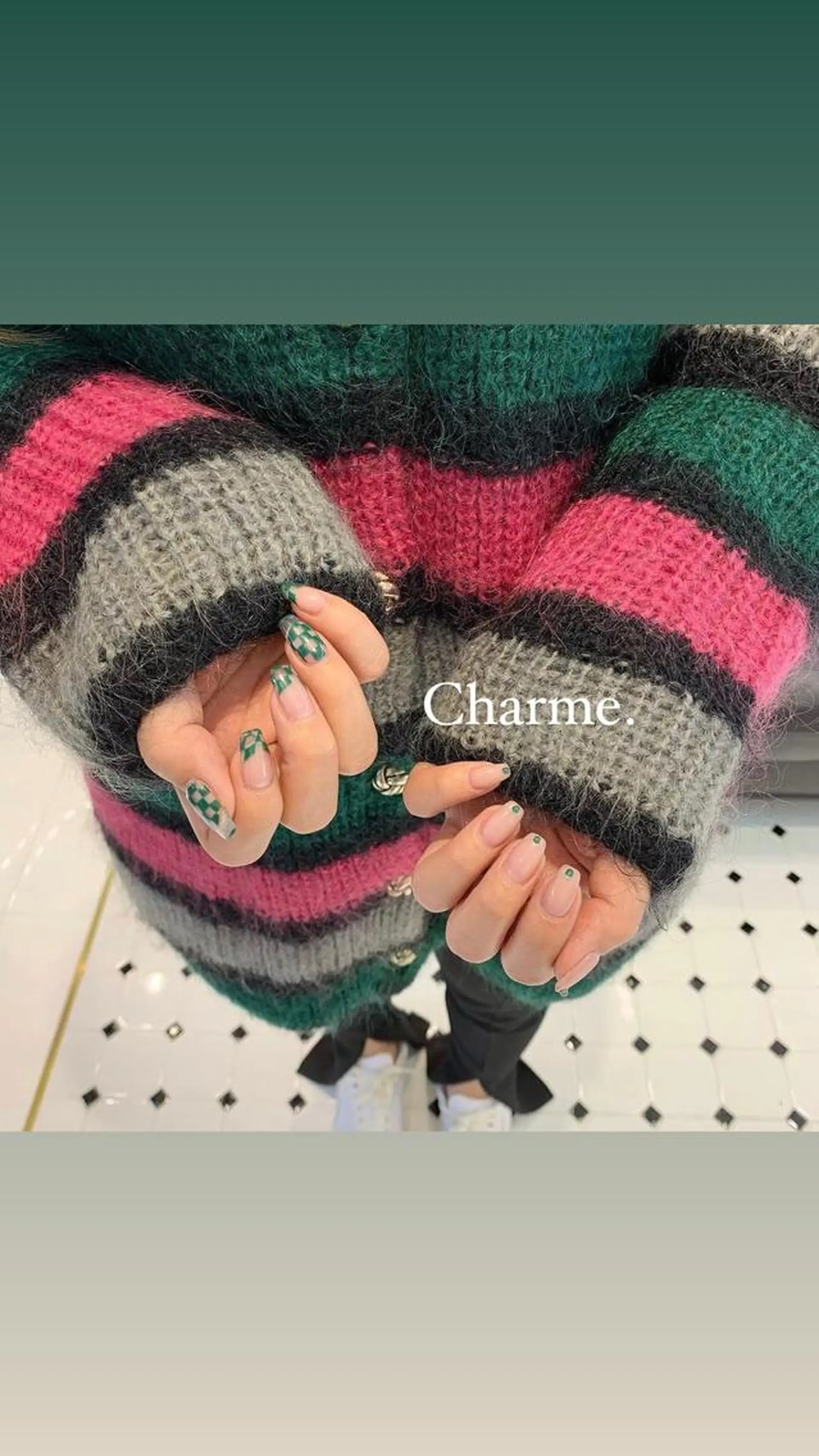 ネイル 持ち込み ニュアンスネイル Charme. NOBUKOのネイルデザイン