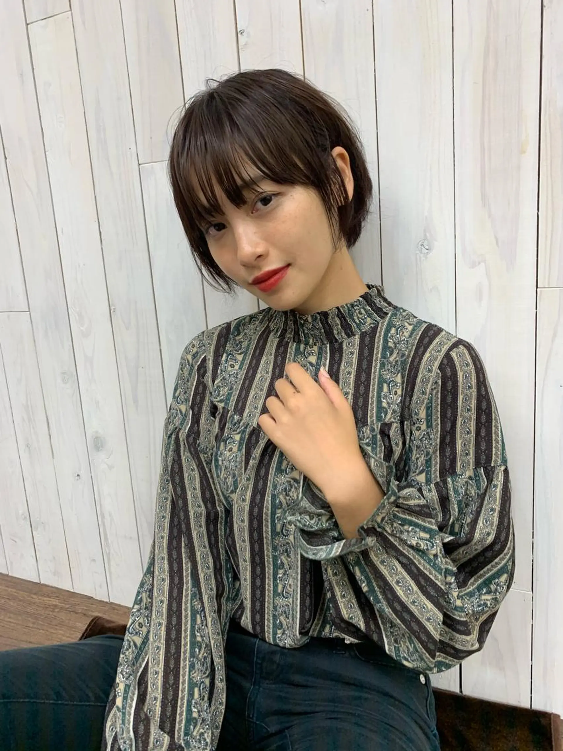 ショート esu心斎橋所属・esu☀️勇美☀️ 髪質改善ストレートのヘアスタイル