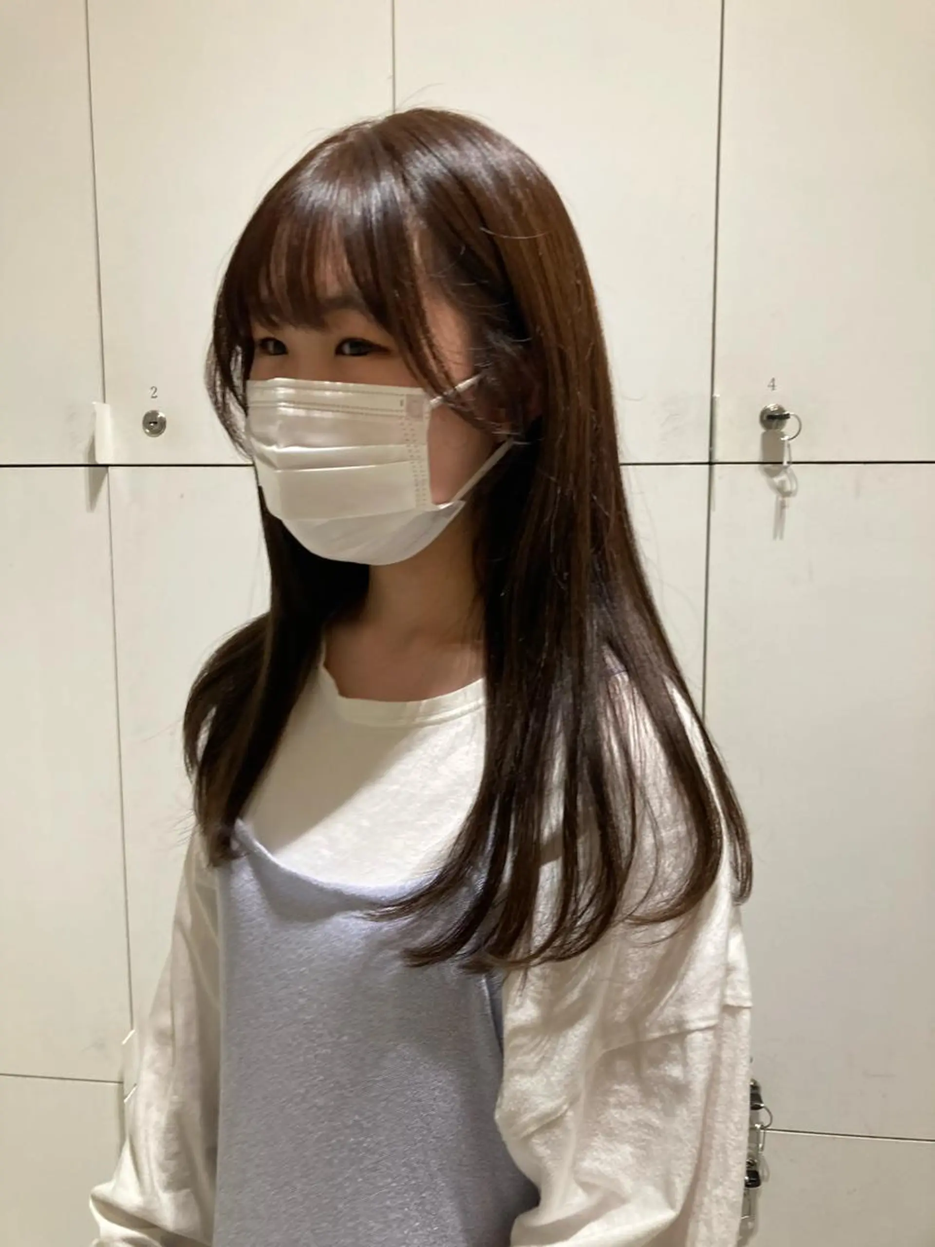 ロング カラー グレージュ 透明感カラー🫧 nanohaのヘアスタイル