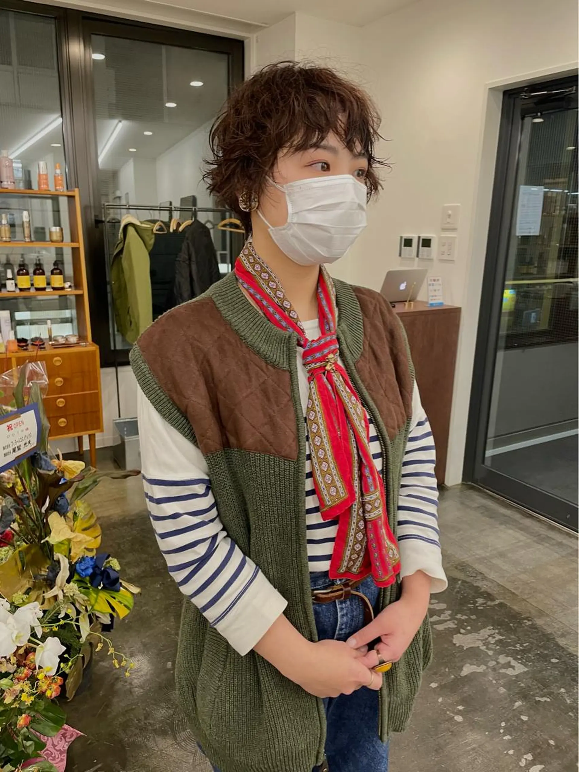 ショート パーマ くせ毛 pole所属・【pole】 minaのヘアスタイル