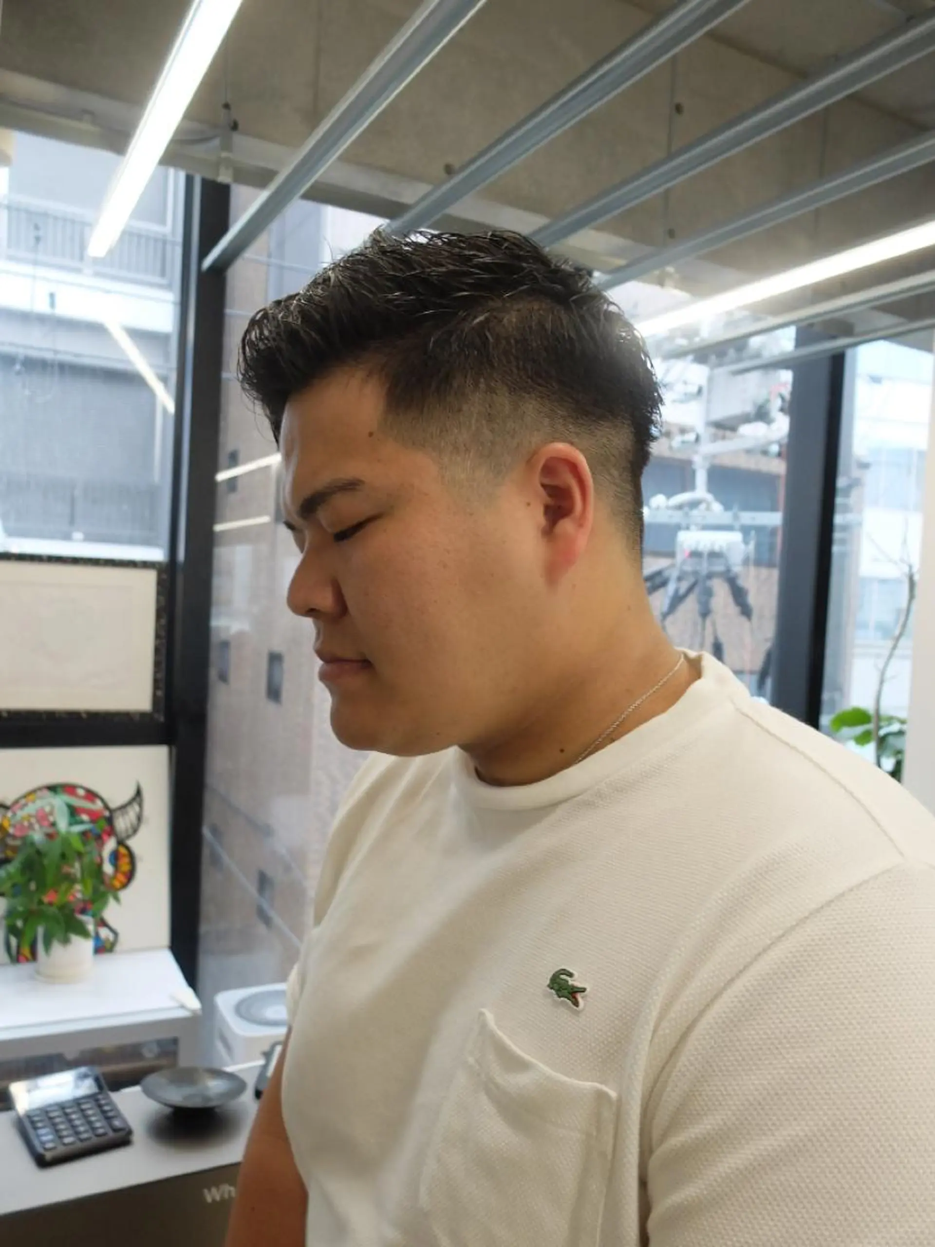 ショート メンズ カット ダブルカラー/ ケアブリーチ/クニトのヘアスタイル