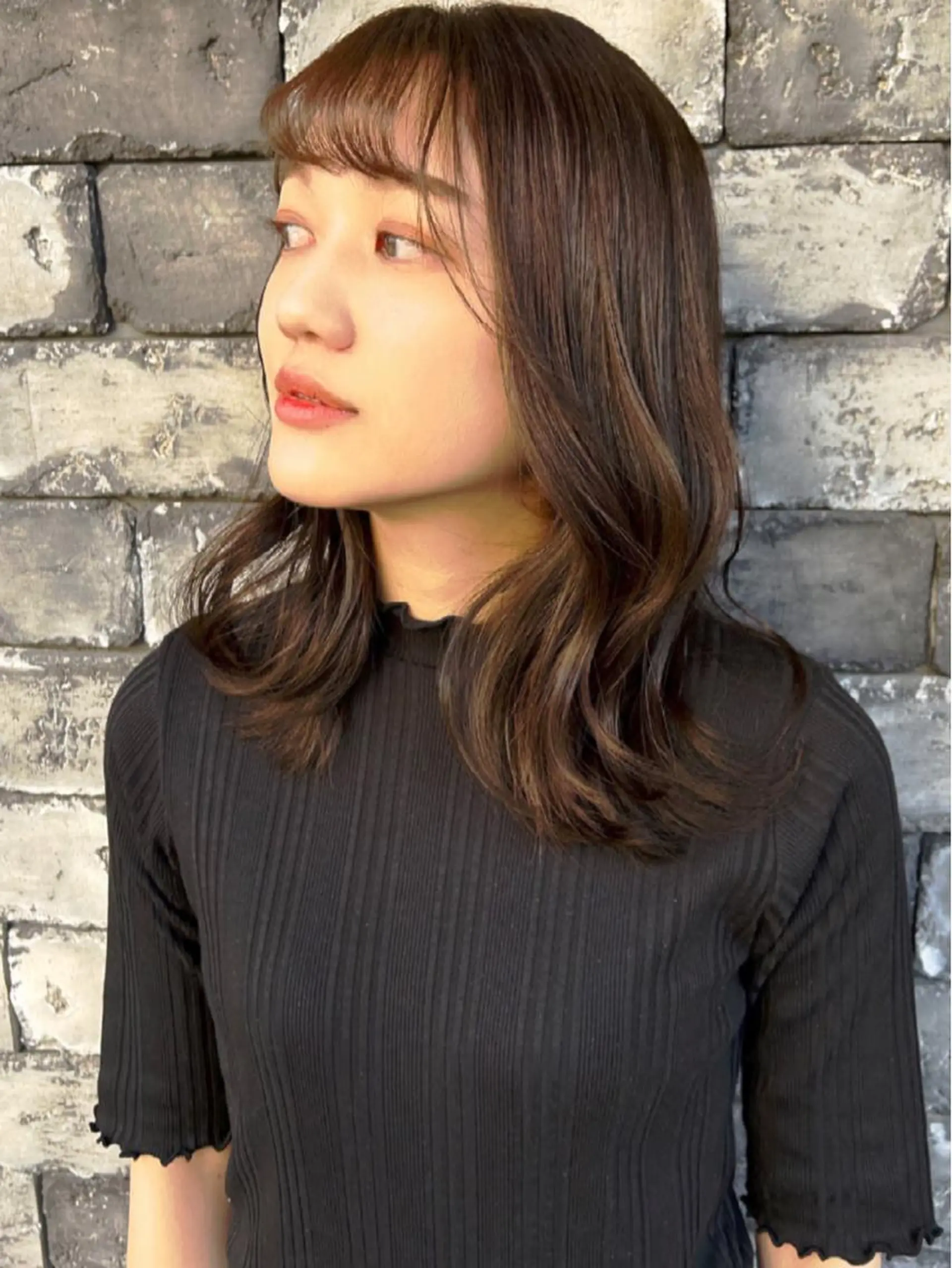 ミディアム カラー グレージュ オリーブグレージュ オリーブグレー くびれヘア 顔まわりレイヤー ヘアカラー トリートメント ヘアセット ❤️千葉県代表❤️ 店長❤️柿本翔一朗のヘアスタイル