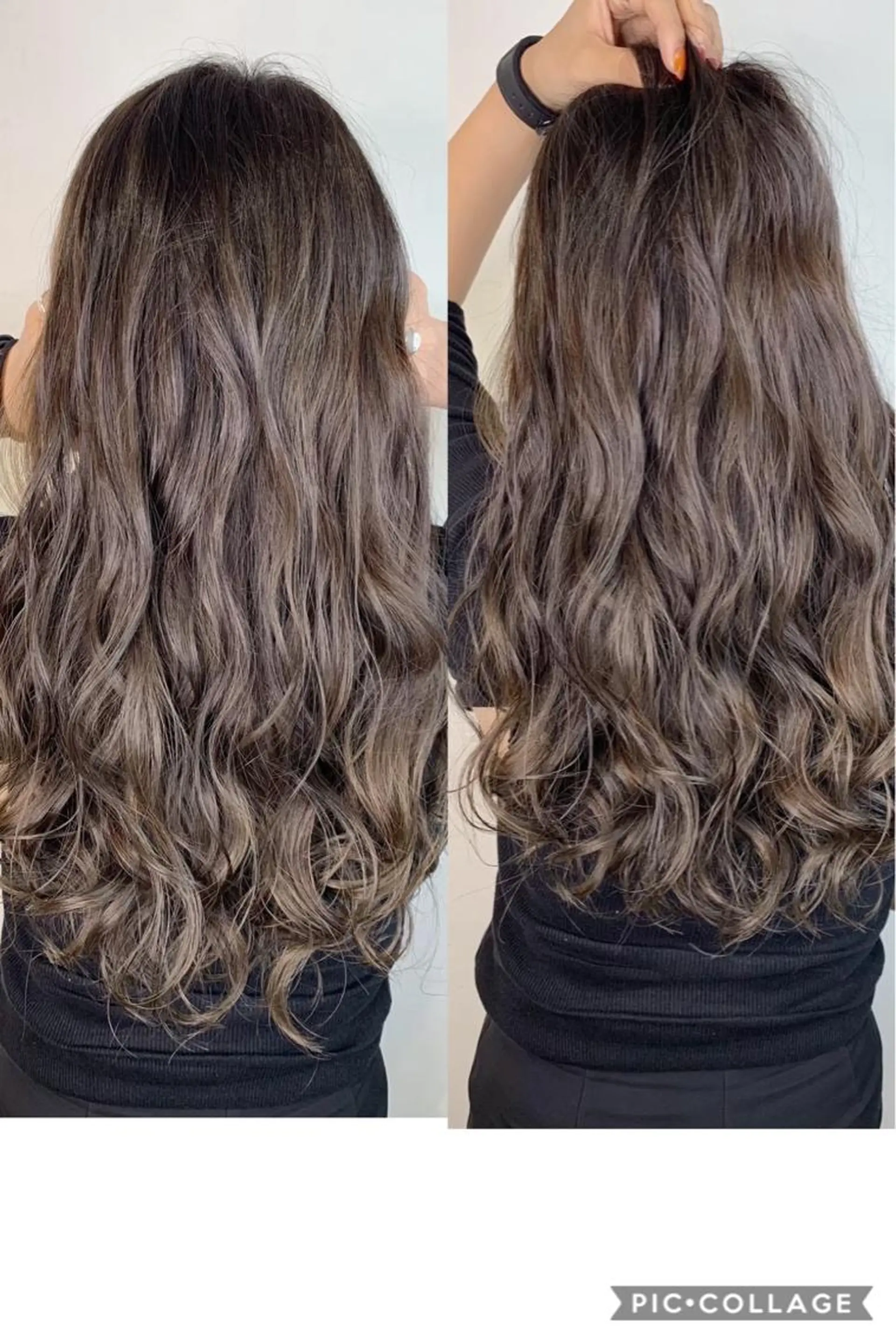 セミロング カラー _WHITE 高槻のヘアスタイル