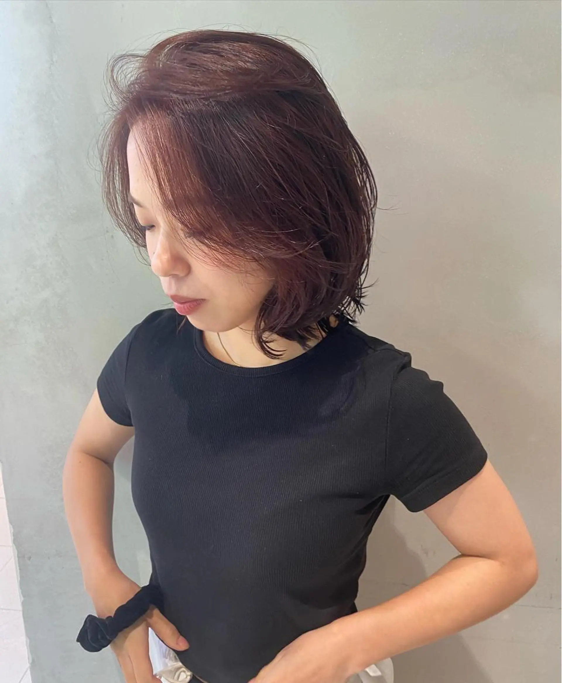 ミディアム ヘアカラー ボブ/ハイトーン REINAのヘアスタイル