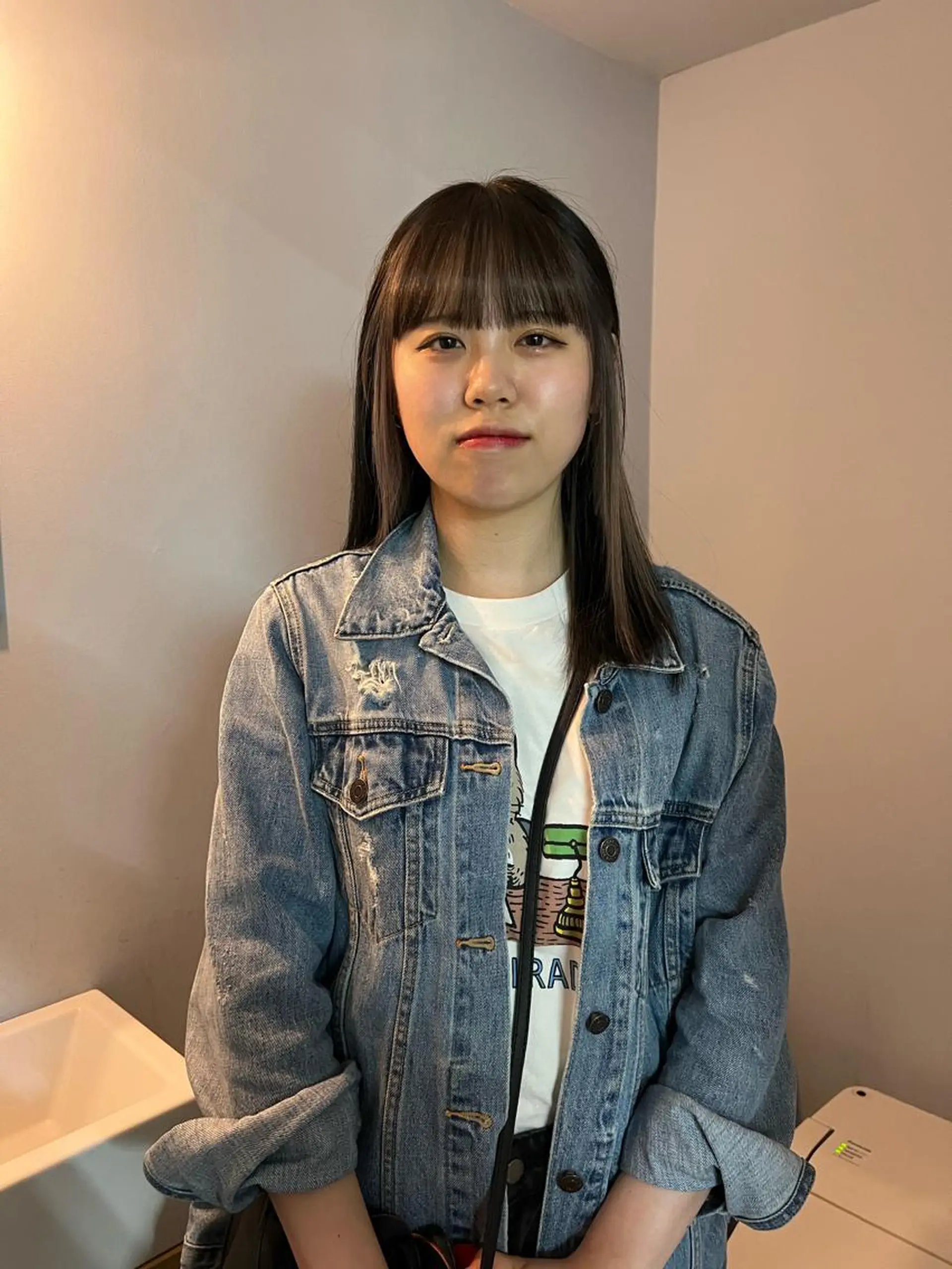 セミロング カラー 舟橋耀/ブリーチカラ ー/レイヤーカットのヘアスタイル