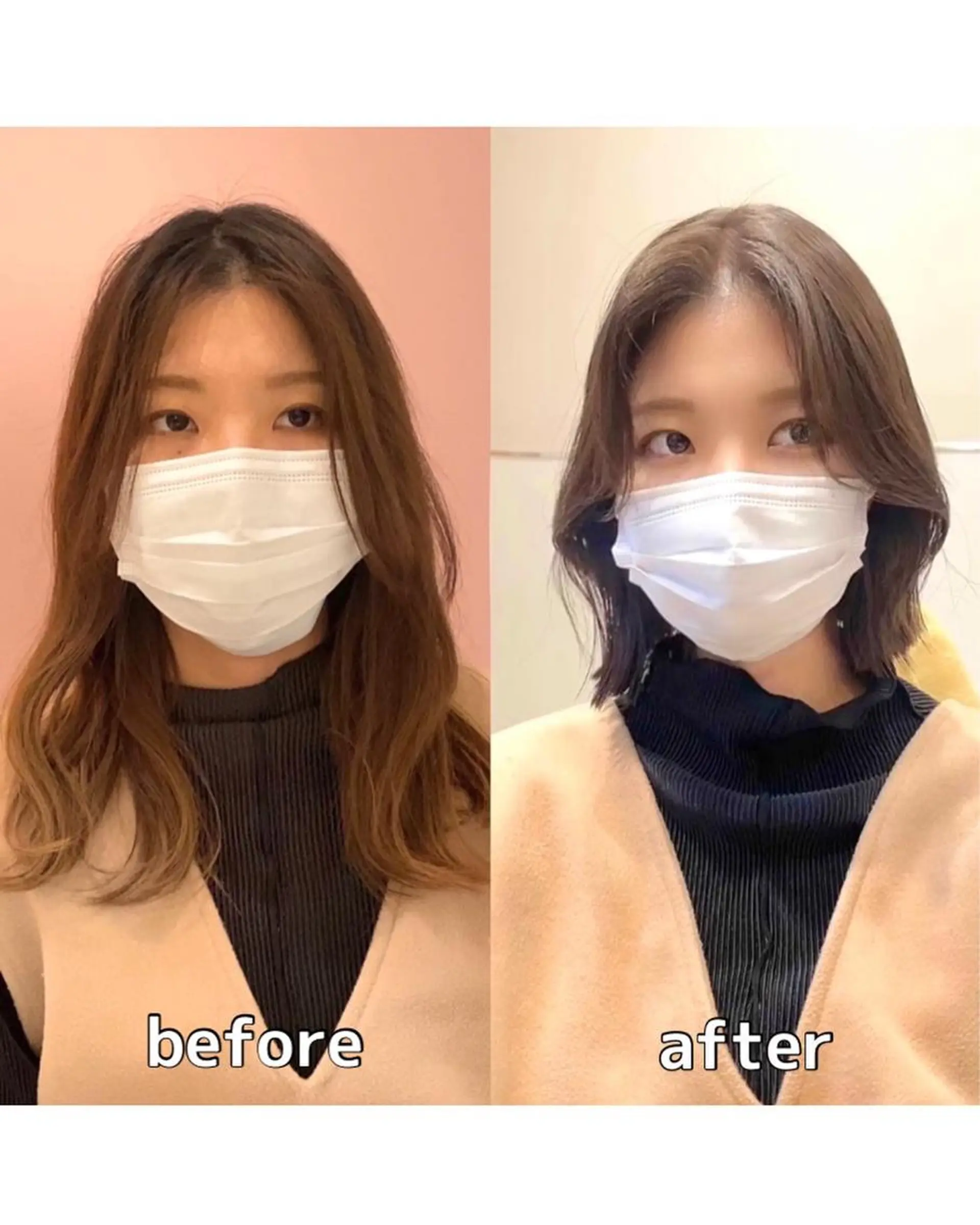 ミディアム カラー パーマ ヘアアレンジ 切りっぱなしボブ アディクシーカラー ブリーチ 透明感カラー イルミナカラー カット ヘアカラー トリートメント ヘアセット 小野寺瑞希 /最小顔カットのヘアスタイル