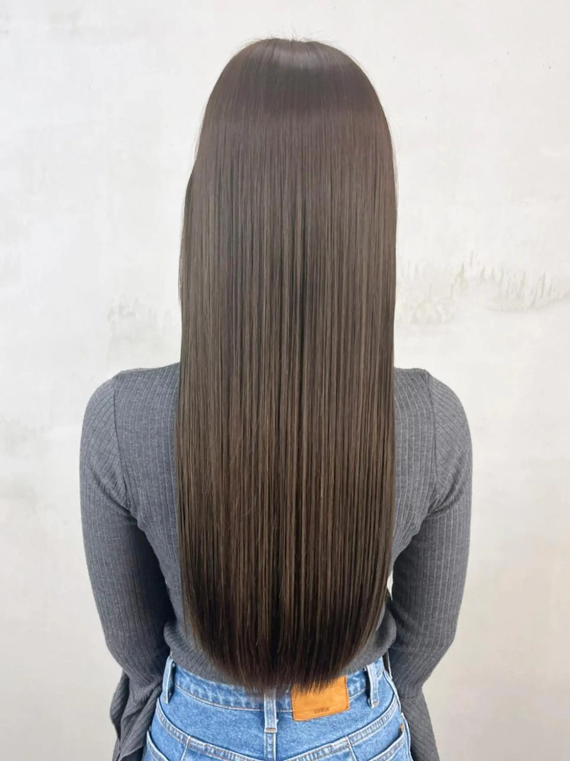 セミロング カラー グレージュ カット ヘアカラー トリートメント ITbyALBUM 藤沢店のヘアスタイル