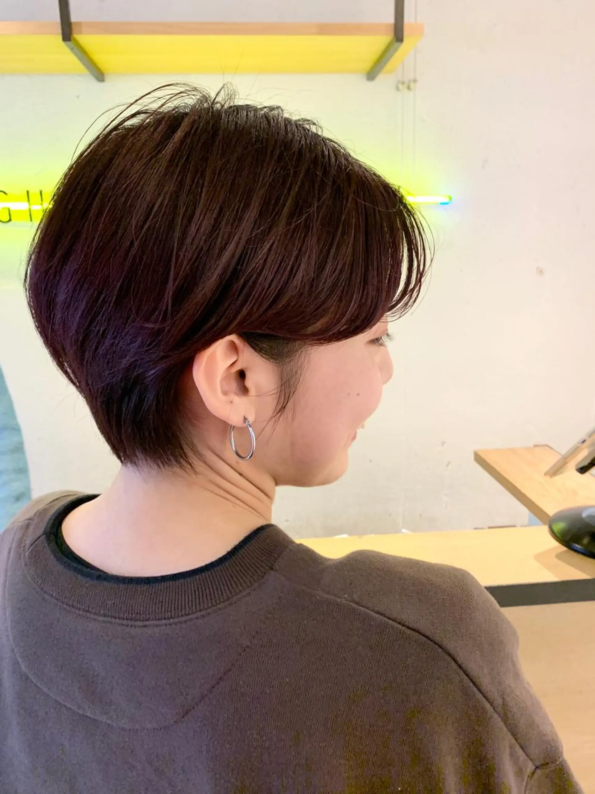 ショート カラー 透明感カラー イルミナカラー Fuuu《フゥ》所属・シノザキ シンゴのヘアスタイル