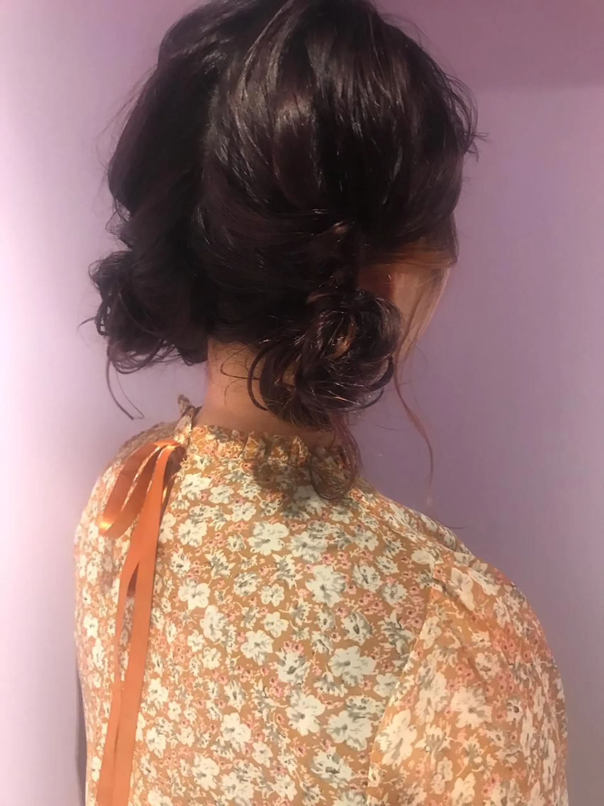 ヘアアレンジ ヘアセット pole/apartment所属・💓パーマ，💗 レイヤーカットのヘアスタイル