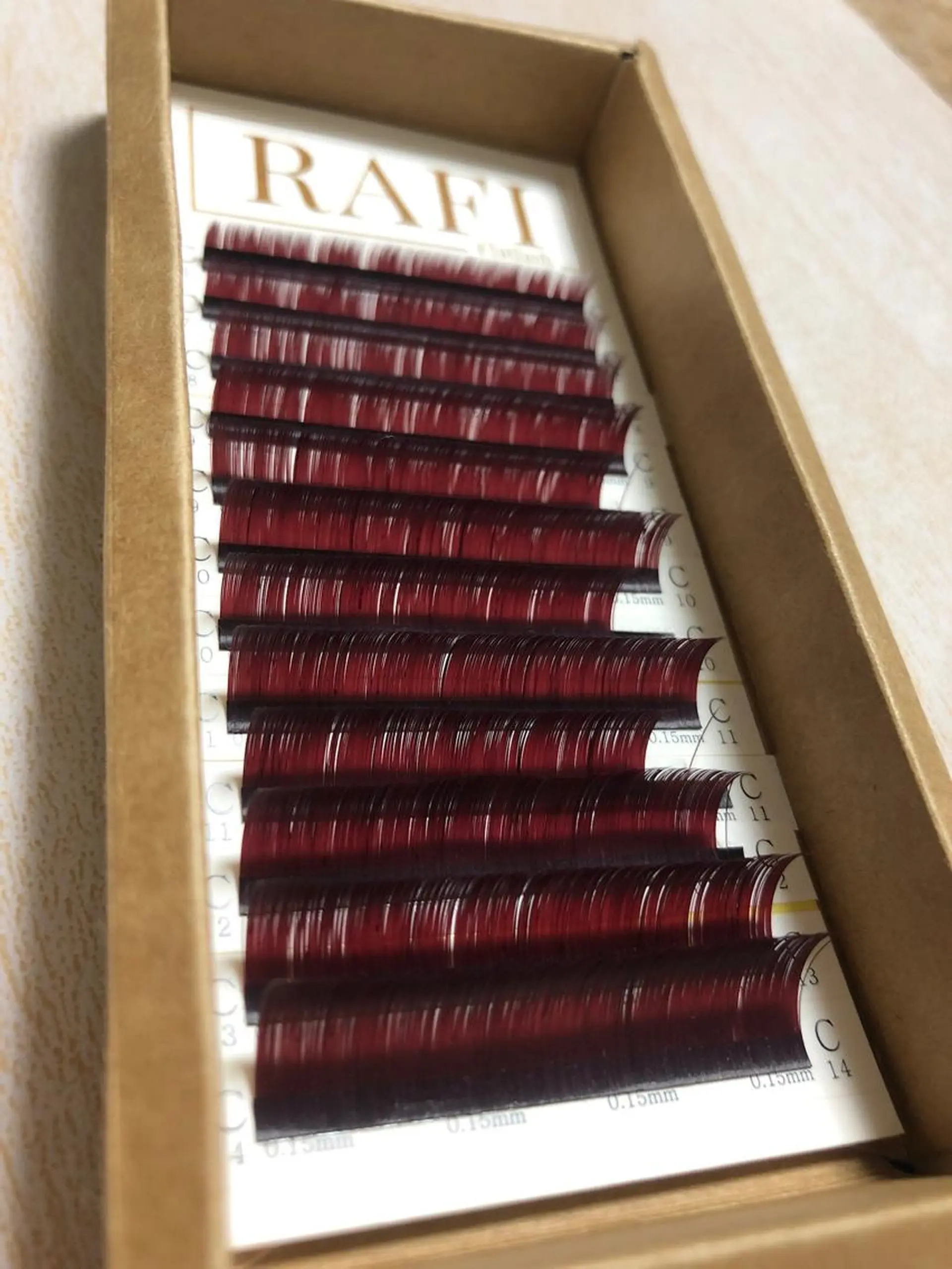 カラー マツエク・マツパ ブラウンカラー レッドカラー カラーマツエク K&E lashe /大垣　まつ毛、眉毛のマツエク・マツパデザイン