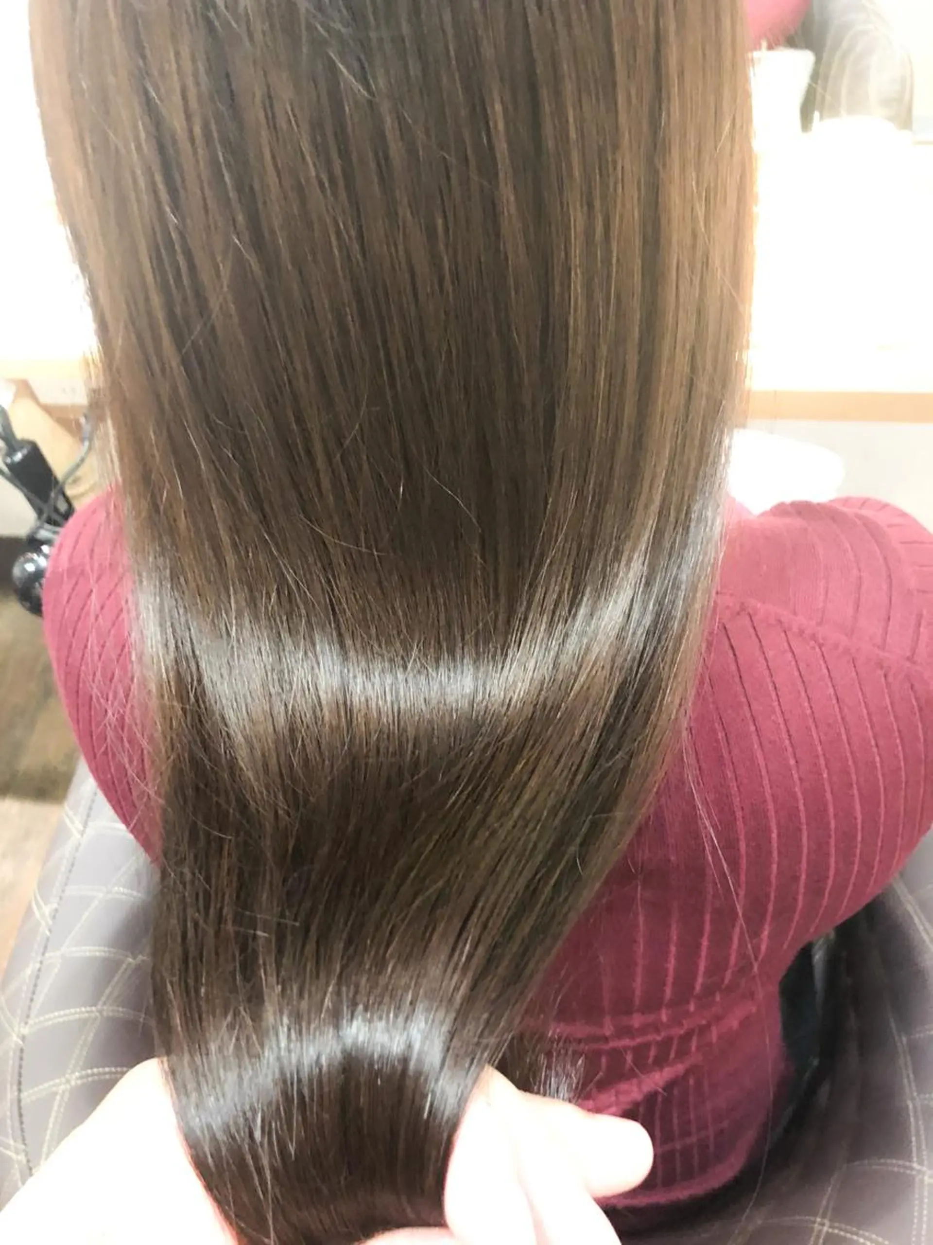 セミロング 髪質改善 カット 縮毛矯正 トリートメント 髪質改善 suzukiのヘアスタイル