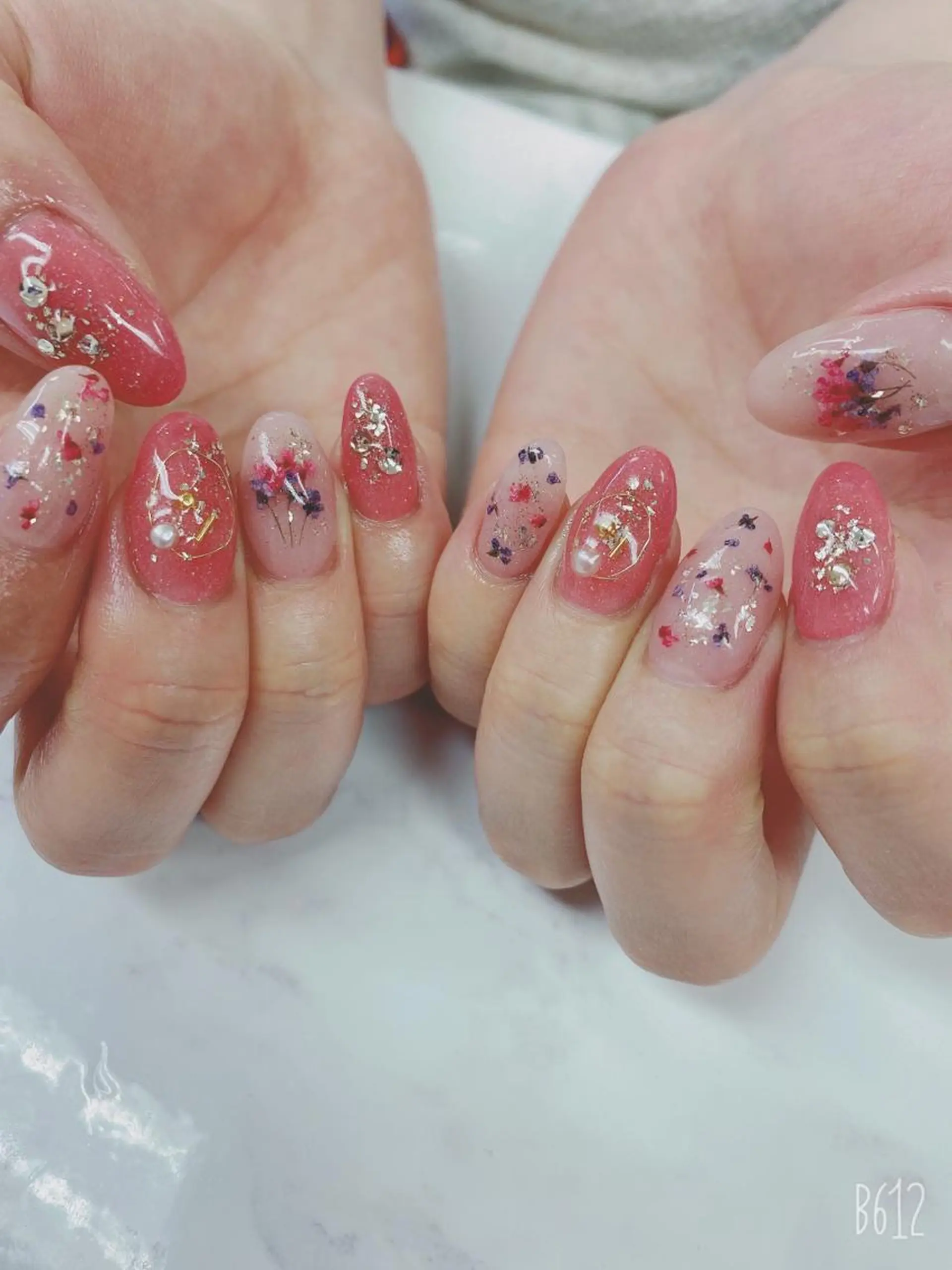 ショート ハンドネイル JNA認定講師🌸 RIEのネイルデザイン