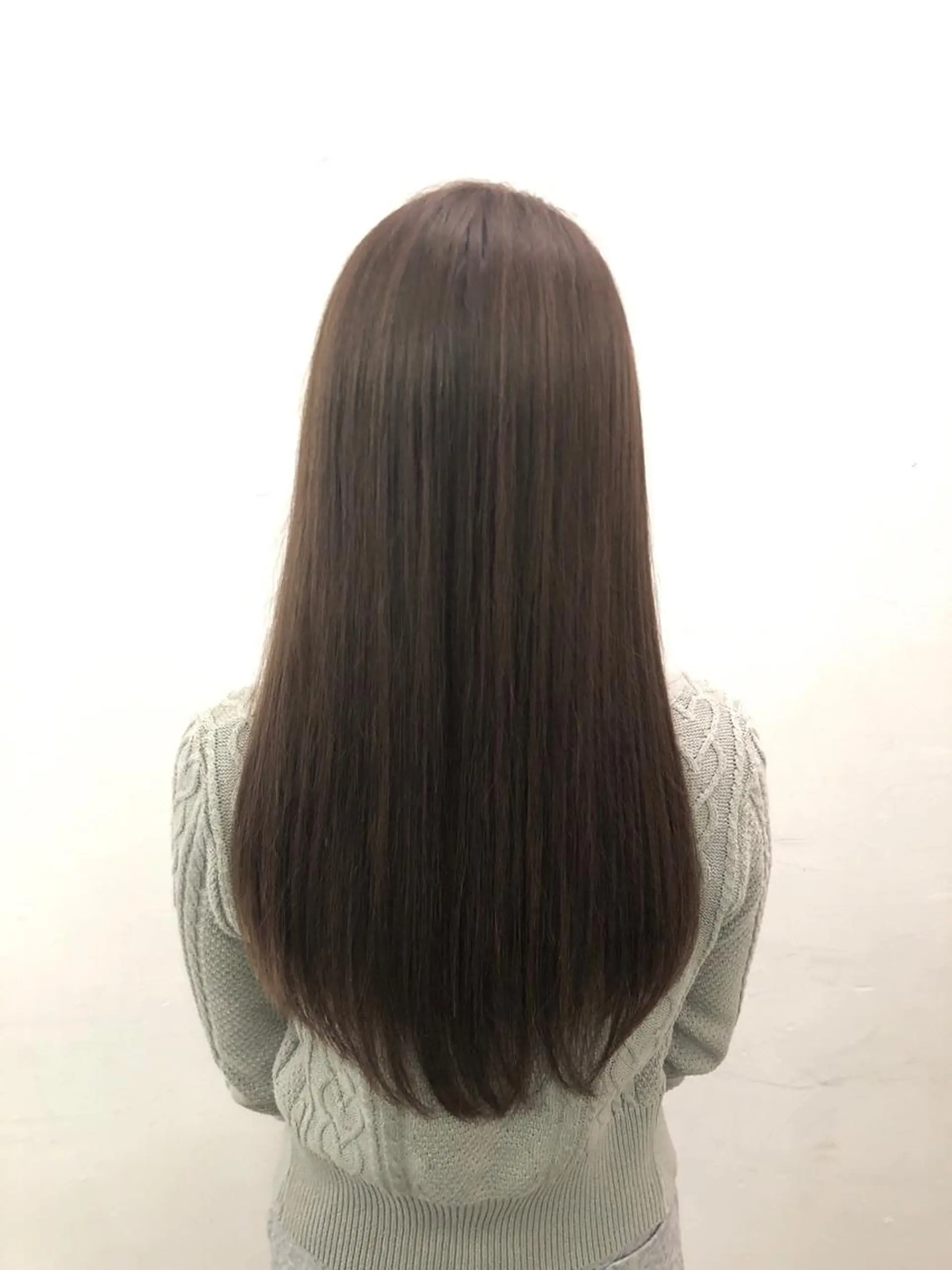 ロング カット 縮毛矯正 トリートメント brace今里店店長 加井直樹のヘアスタイル