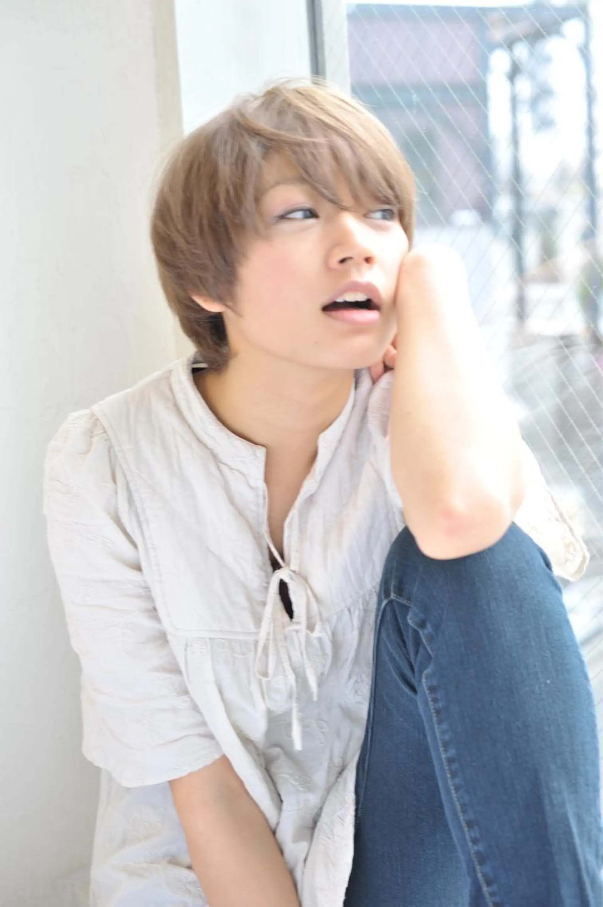 ショート カラー モテ髪透明感❤️ デイズヘアカラーのヘアスタイル