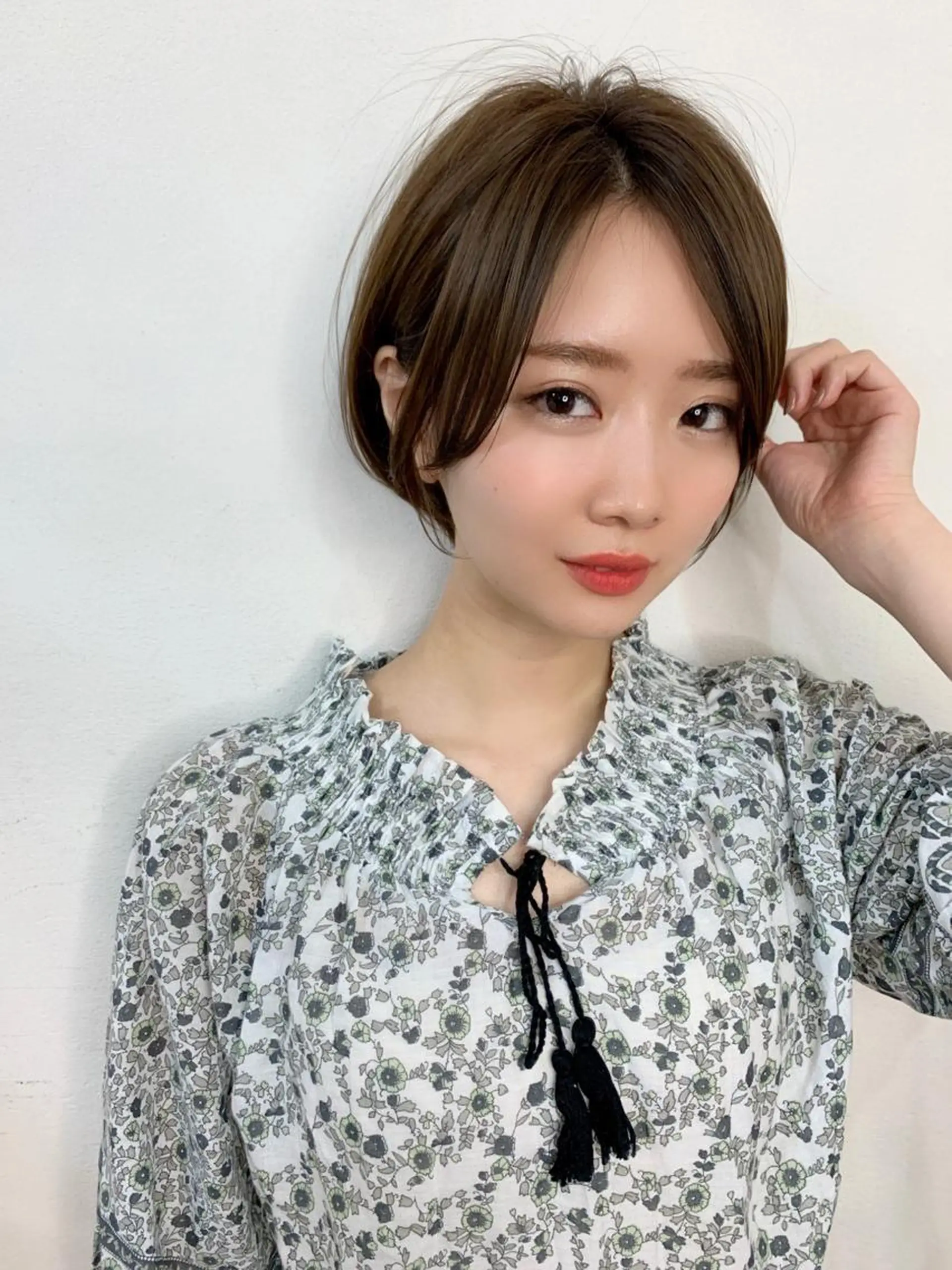 ショート カラー 縮毛矯正/ショート/ レイヤー/畑中正敏のヘアスタイル