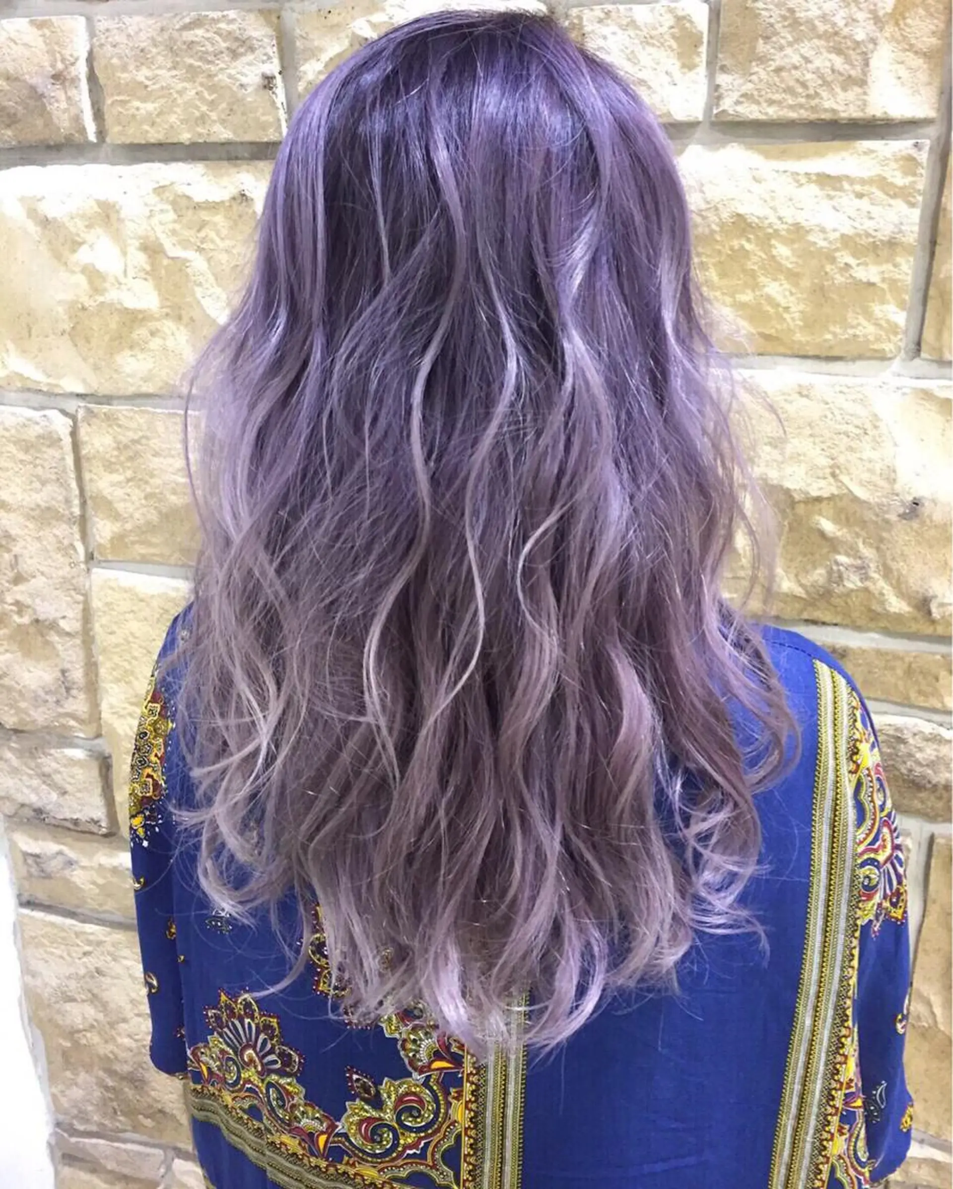 ロング カラー AMI ウルフパーマ/メンズのヘアスタイル