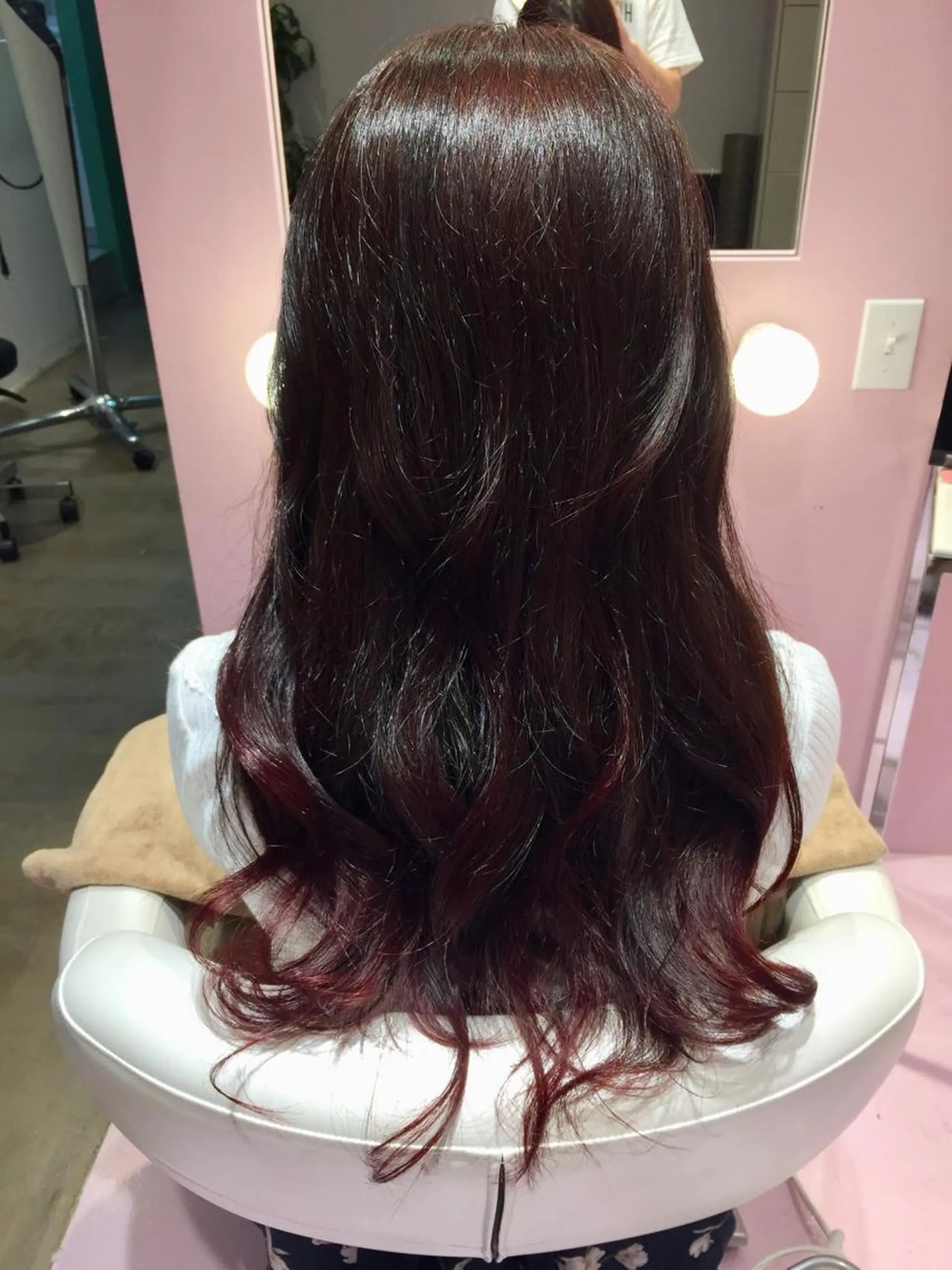 セミロング カット ヘアカラー トリートメント 所渉/韓国レイヤー /ウルフカットのヘアスタイル