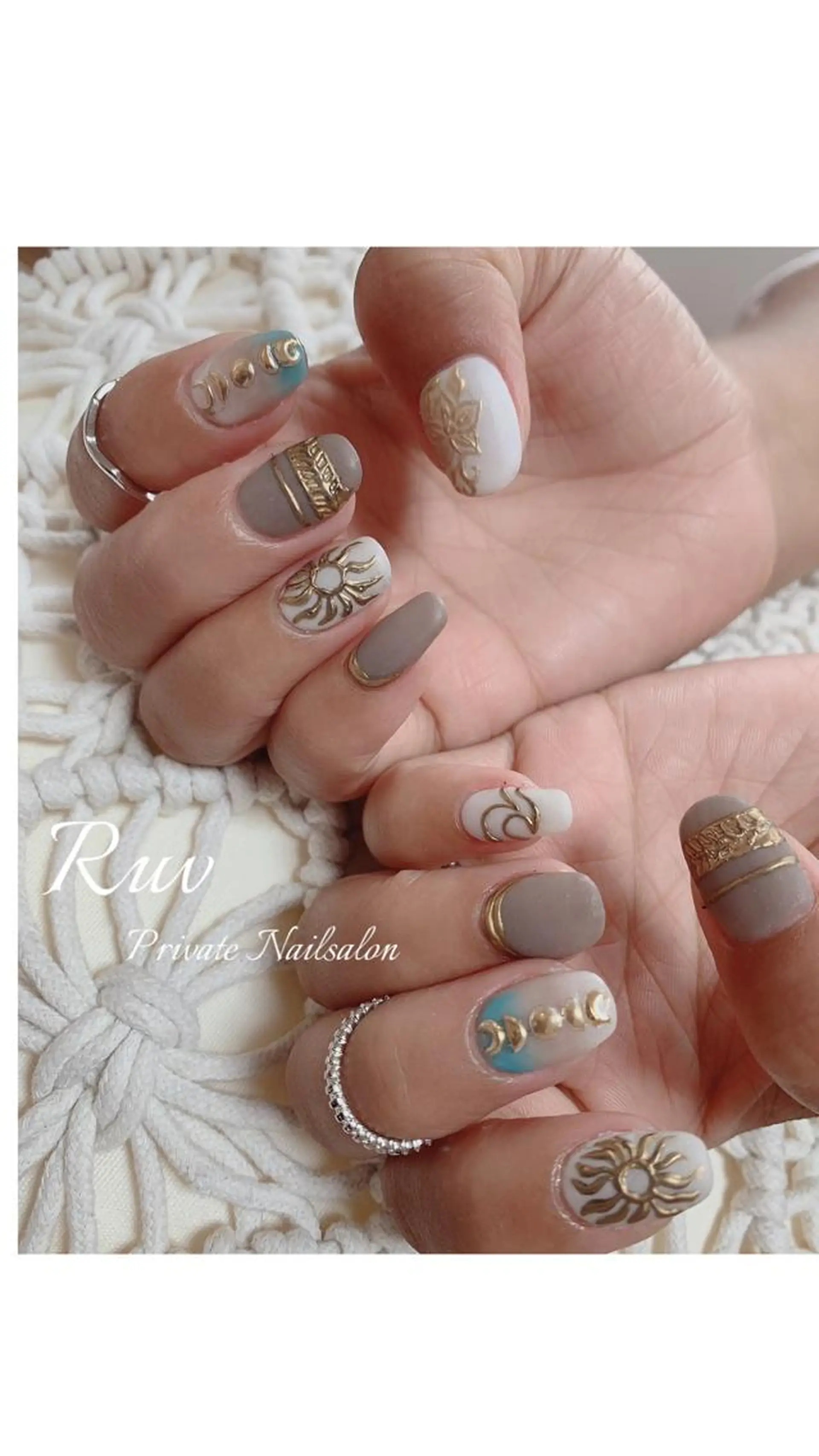 ネイル アートネイル ハンドネイル プライベート ネイルサロン　ルヴのネイルデザイン