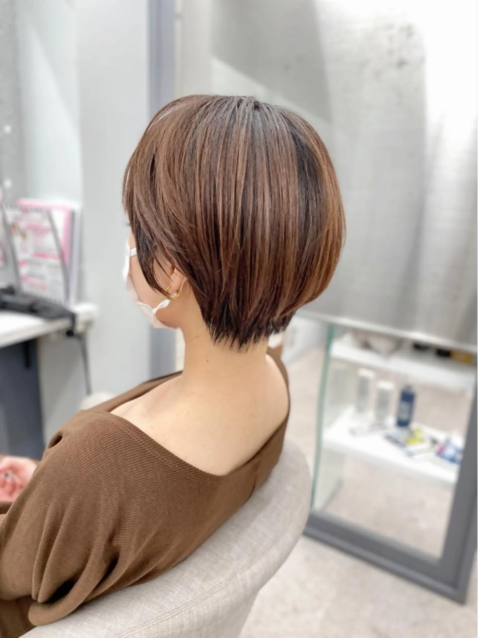 ショート カット トリートメント 京都レイヤーカット/ 縮毛矯正/羽柴りくのヘアスタイル