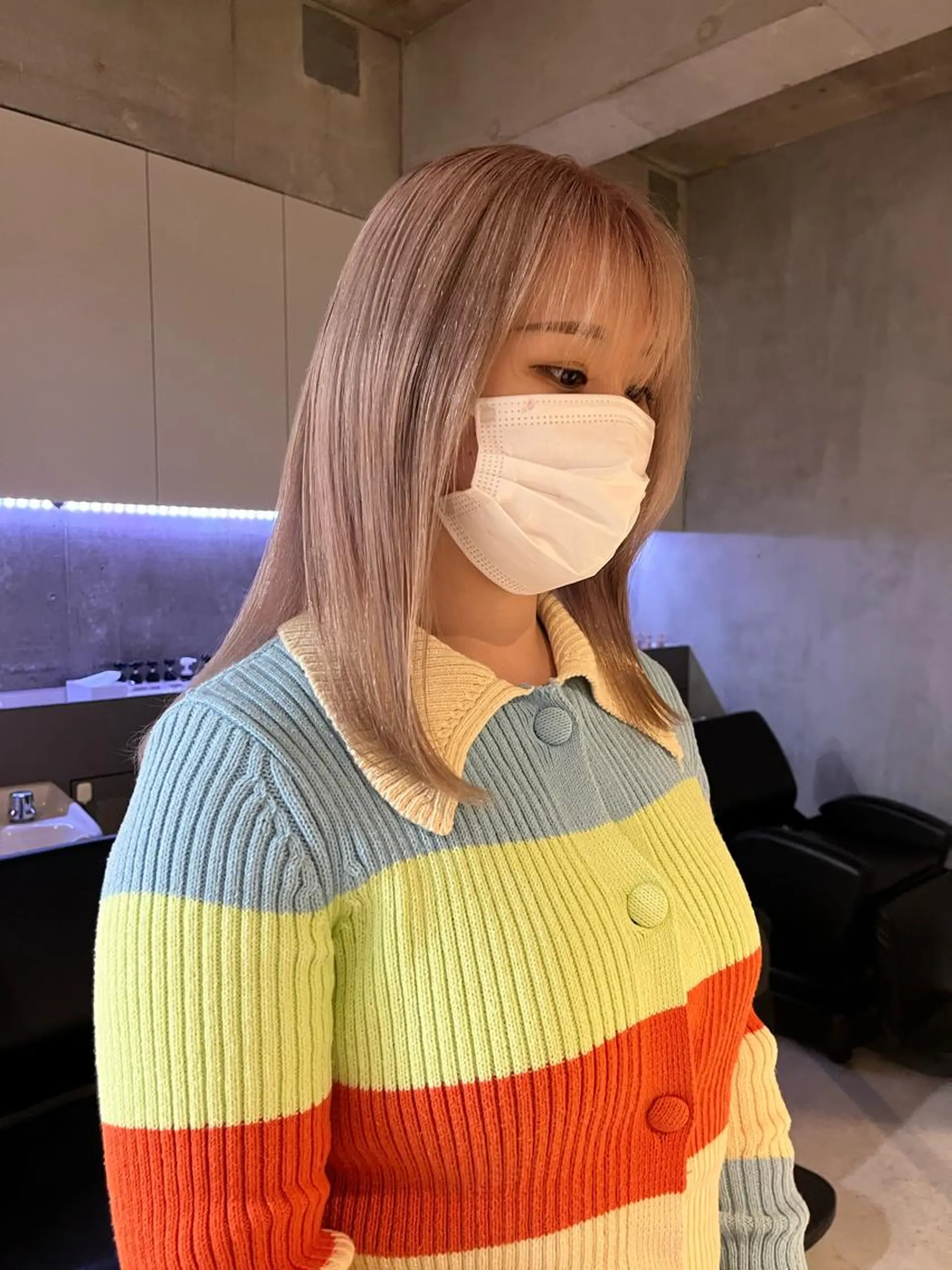 カラー ピンクカラー ヘアカラー ボブ/ミディ/ロング 特化/芳野りんかのヘアスタイル