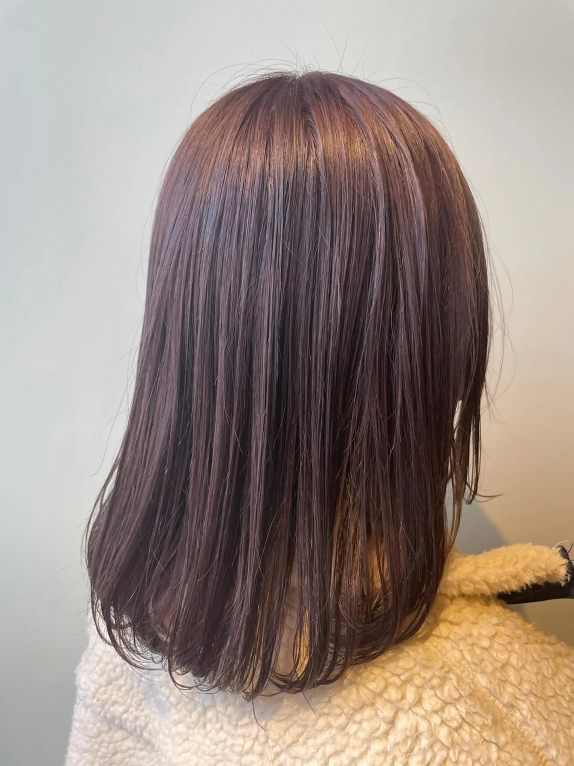 ミディアム カラー ベージュカラー ピンクカラー ピンクベージュ レイヤー/艶カラー 🫧守利のヘアスタイル