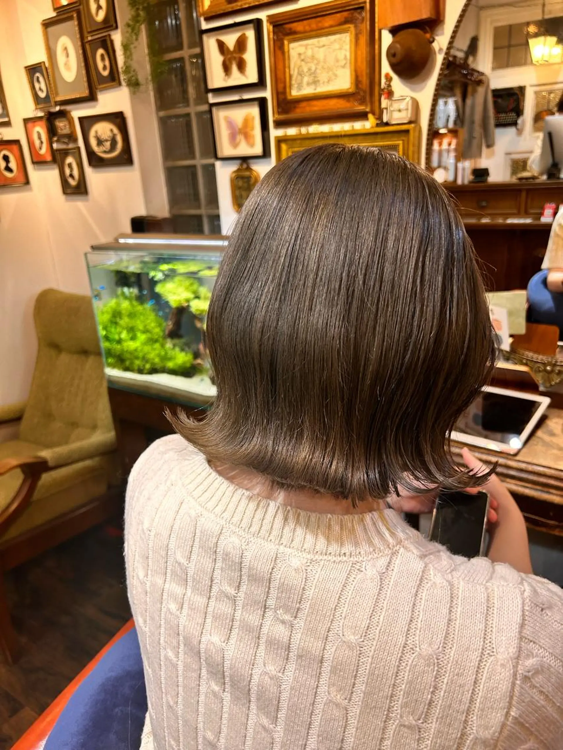 ショート カラー ヘアカラー トリートメント 清水千優/パーマ/透 明感カラー/メンズのヘアスタイル