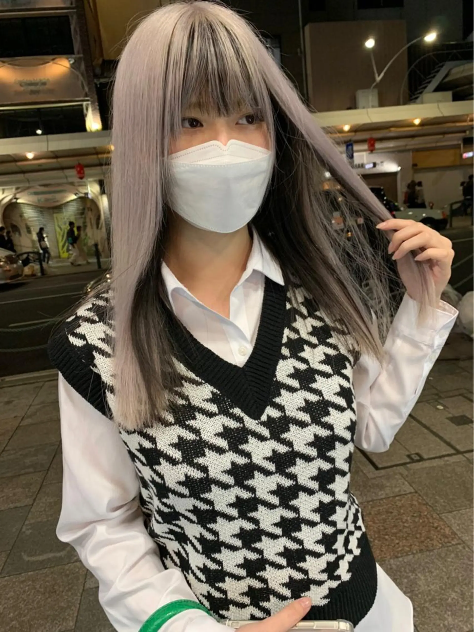 ロング ヘアカラー トリートメント Selene 難波店 店長SHINTANIのヘアスタイル