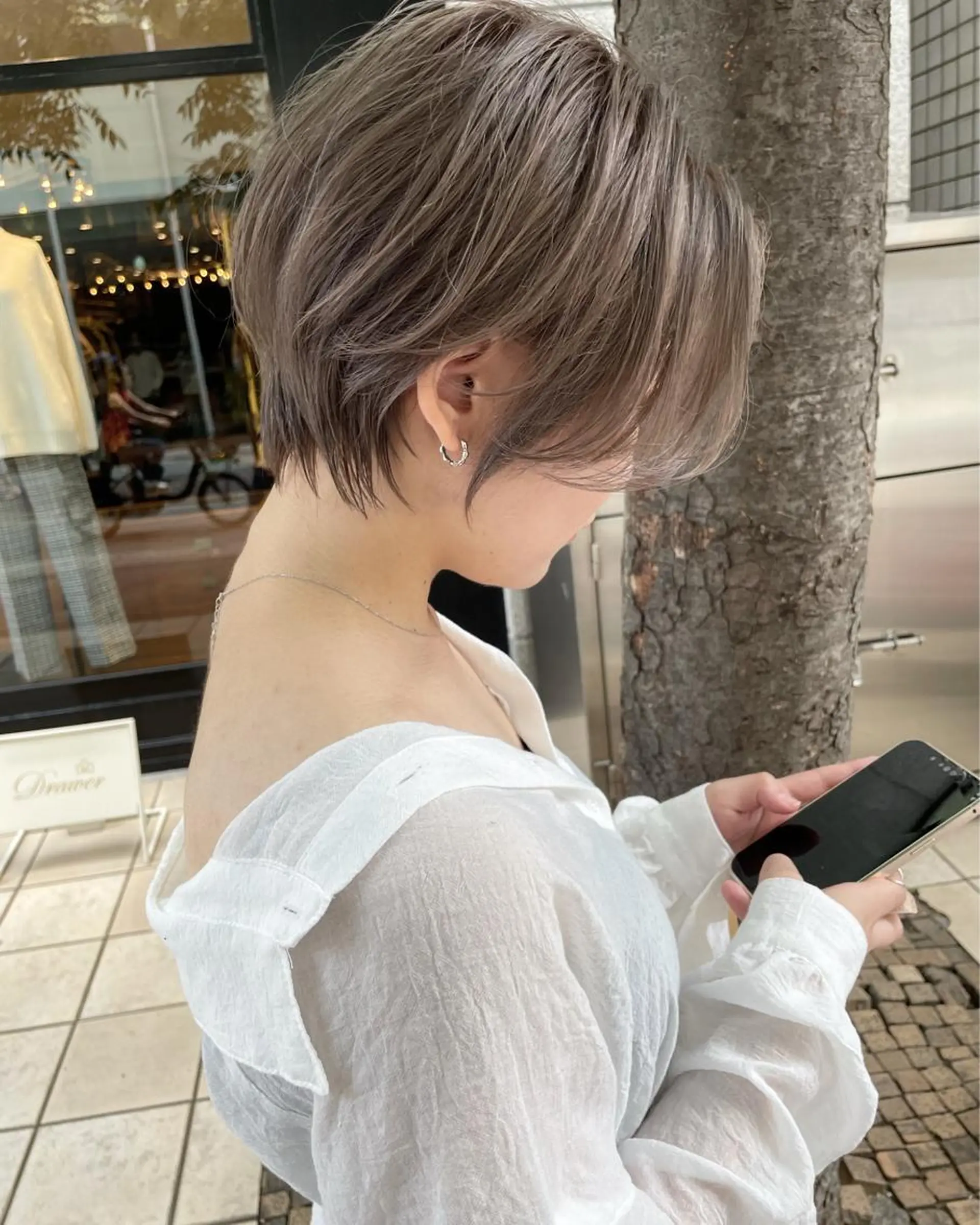 ショート カラー カット ヘアカラー トリートメント 髪質改善will hairdesignのヘアスタイル