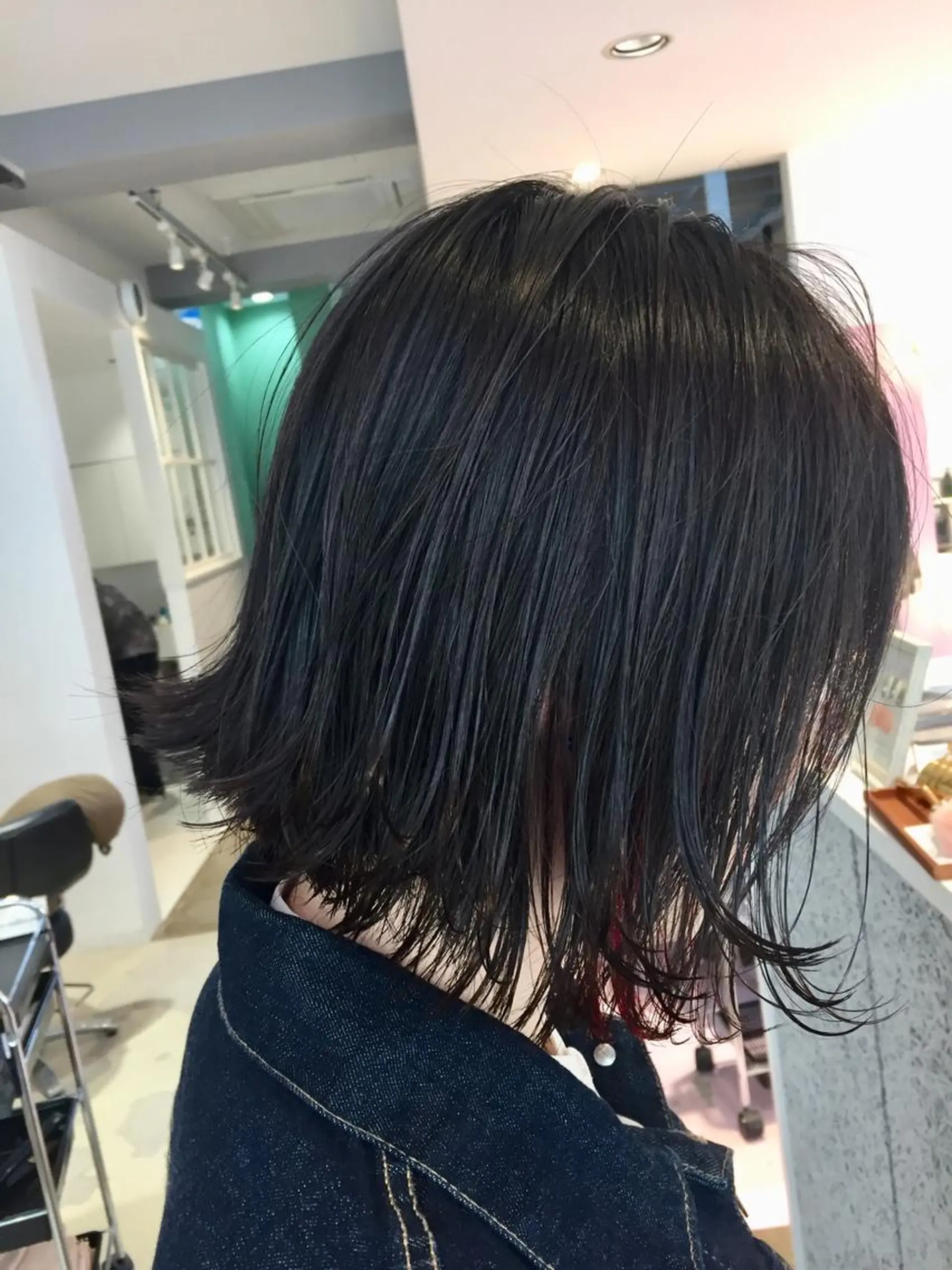 ショート 切りっぱなしボブ ボブ カット ヘアカラー トリートメント 所渉/韓国レイヤー /ウルフカットのヘアスタイル