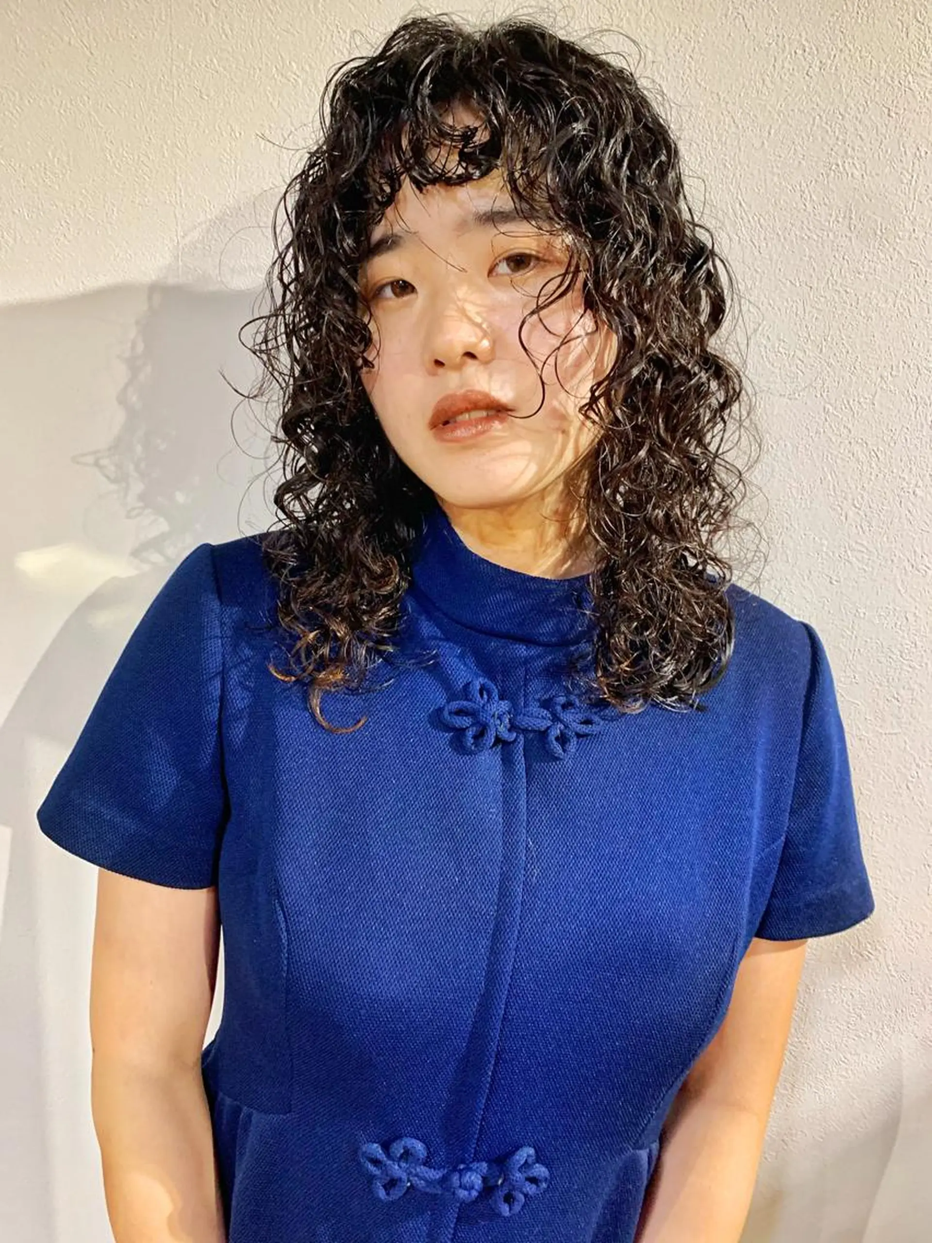 ミディアム カット パーマ ハイトーンNo.1✨ パーマ✨イマイタツヤのヘアスタイル